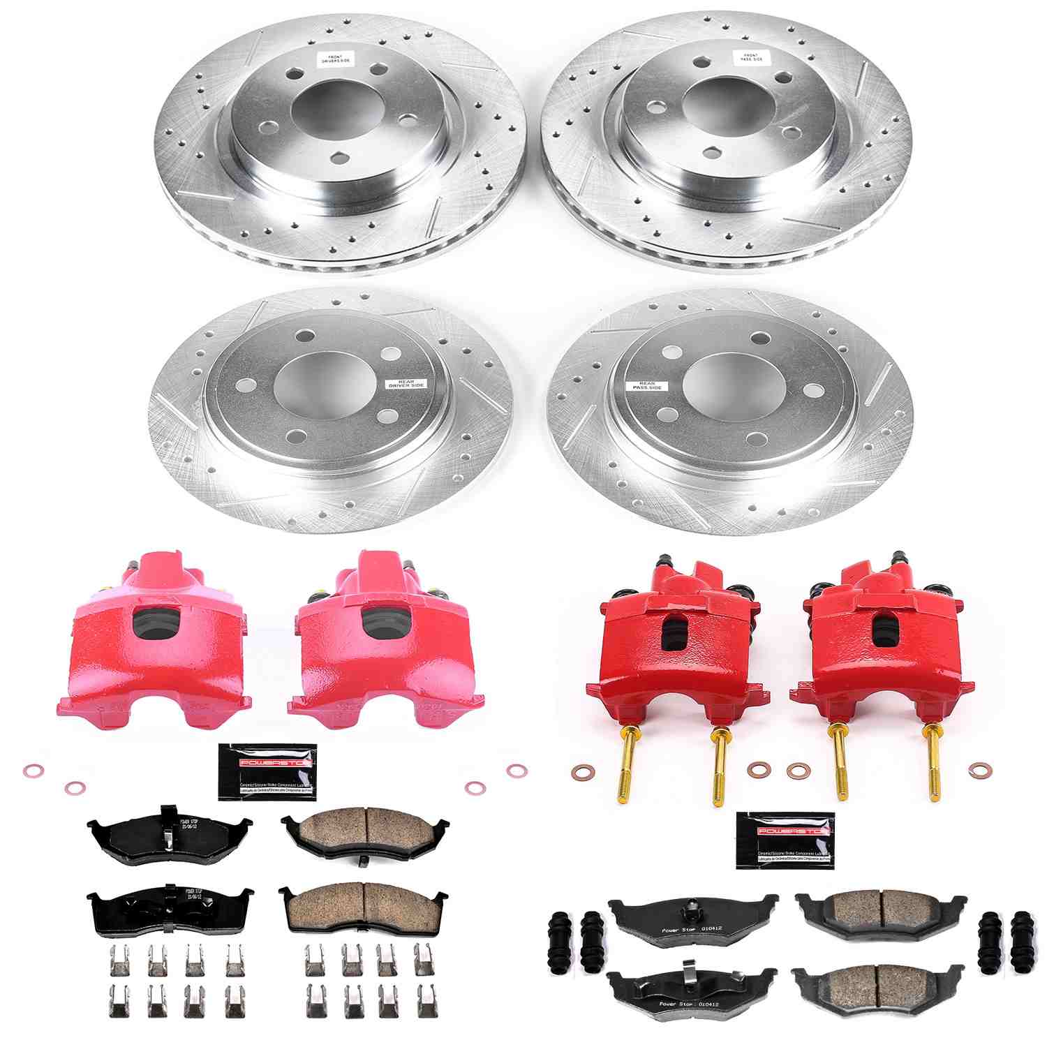 Power Stop 98-04 Chrysler Concorde Front & Rear Z23 Evolution Sport Brake Kit w/Calipers
