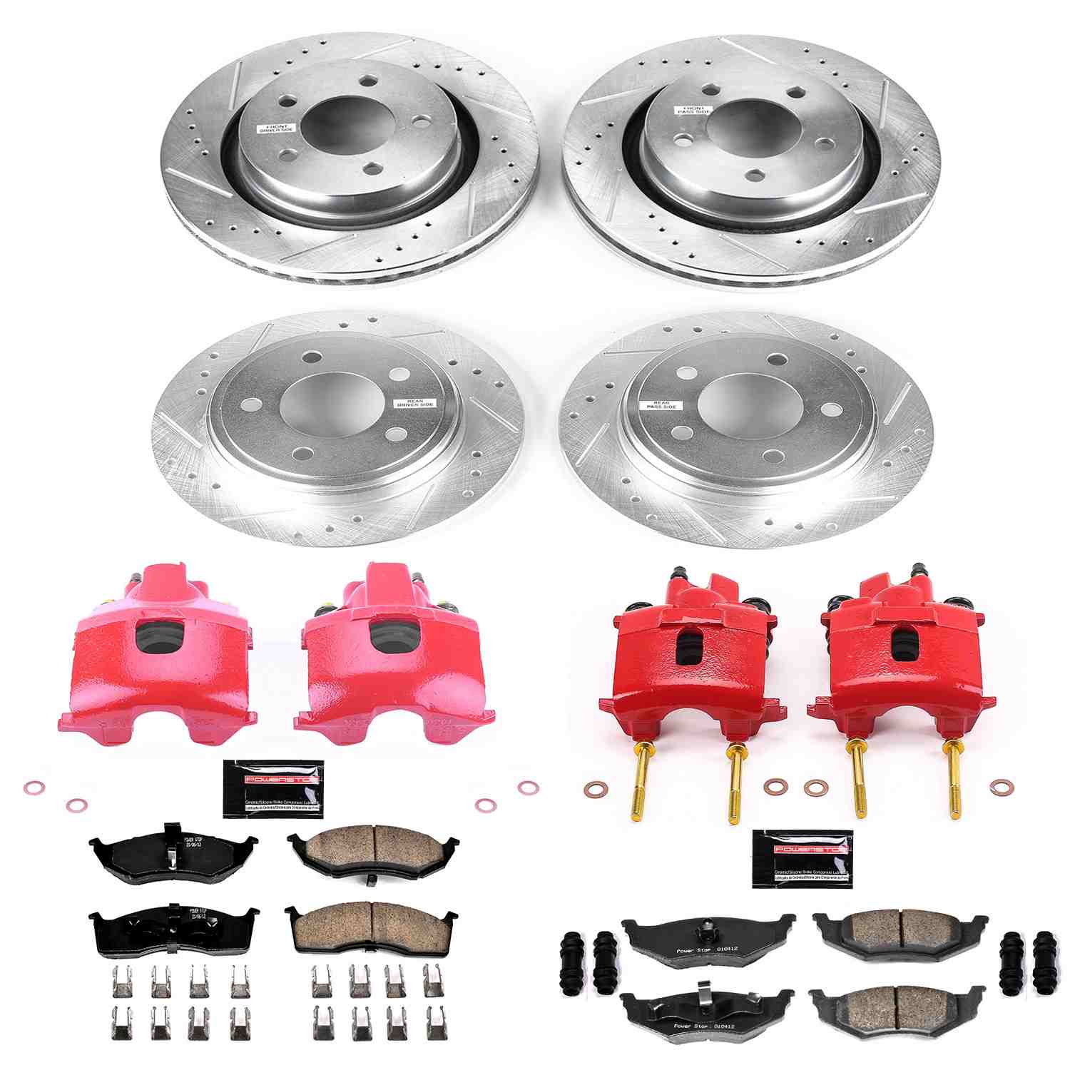Power Stop 00-04 Chrysler Concorde Front & Rear Z23 Evolution Sport Brake Kit w/Calipers