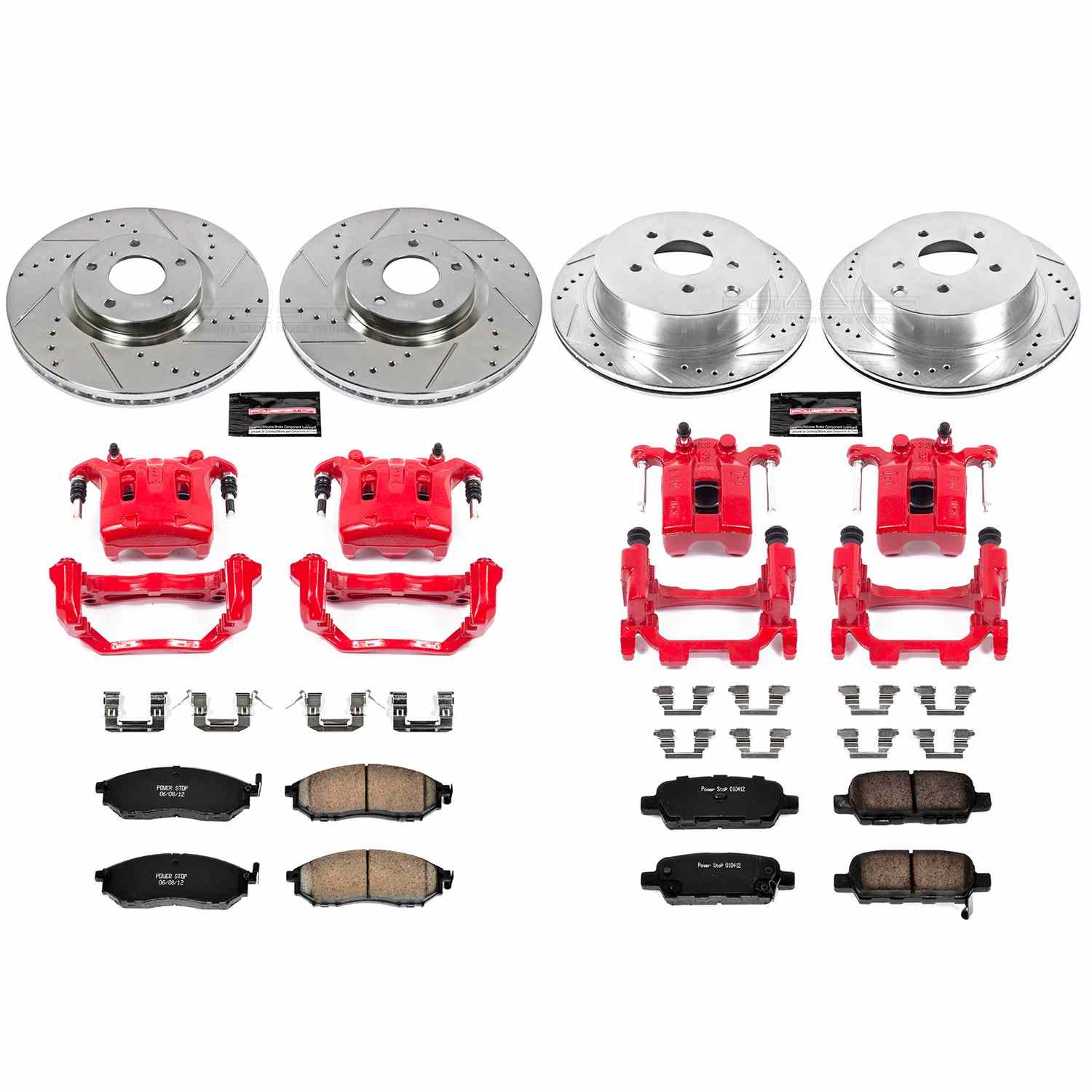 Power Stop 12-13 Infiniti M35h Front & Rear Z23 Evolution Sport Brake Kit w/Calipers