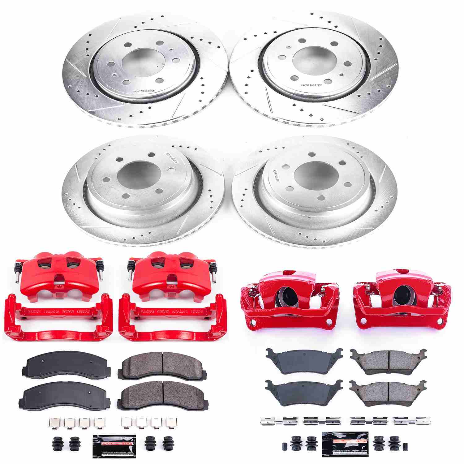 Power Stop 12-18 Ford F-150 Front & Rear Z23 Evolution Sport Brake Kit w/Calipers