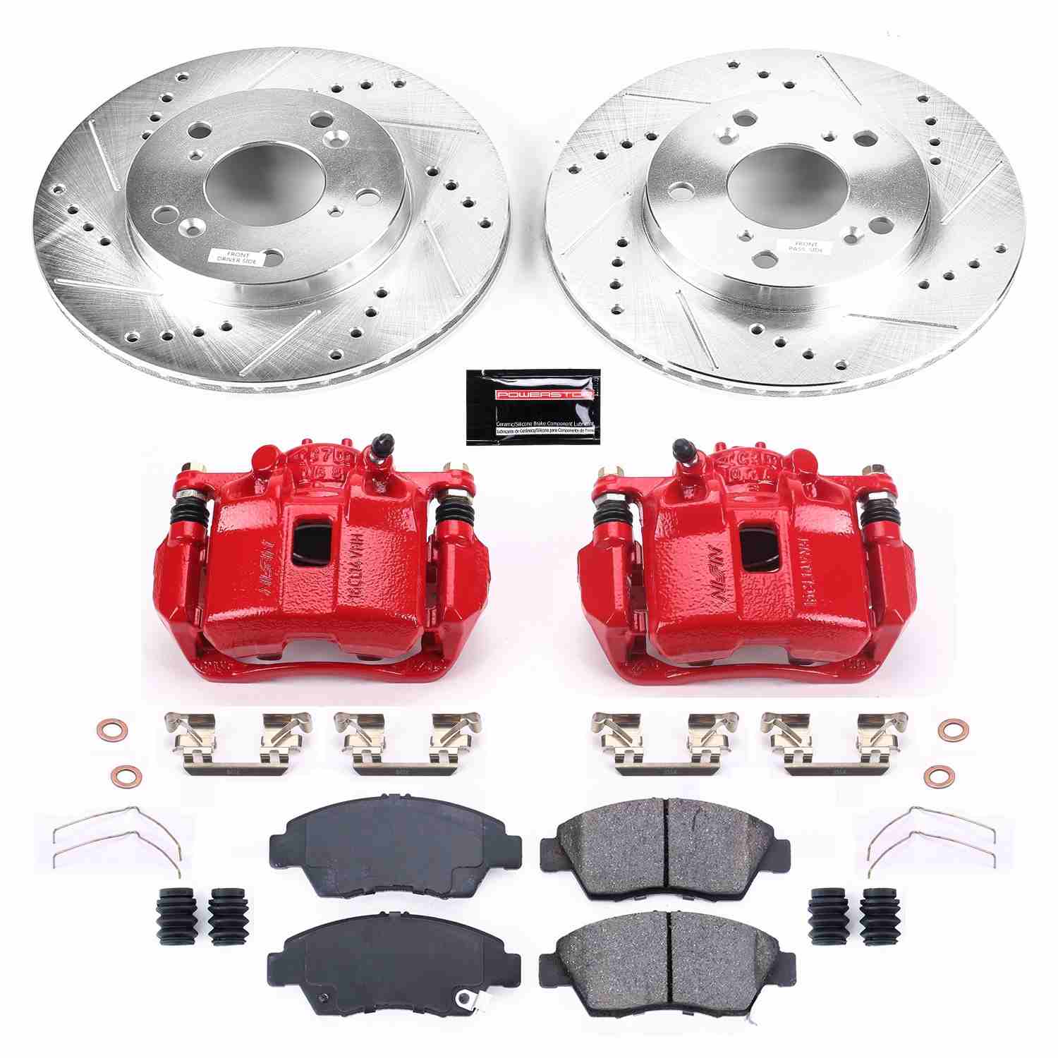 Power Stop 13-15 Acura ILX Front Z23 Evolution Sport Brake Kit w/Calipers