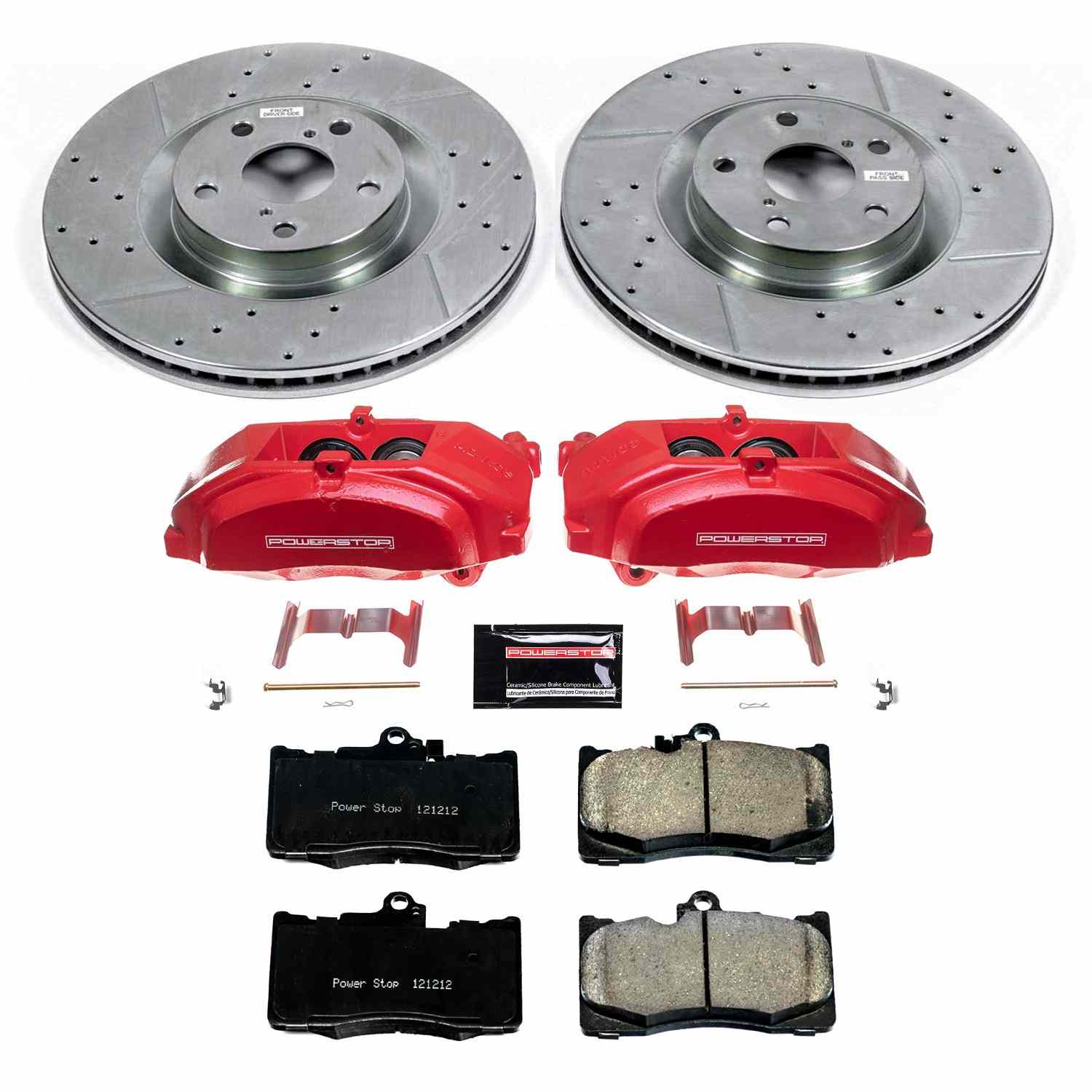 Power Stop 13-19 Lexus GS350 Front Z23 Evolution Sport Brake Kit w/Calipers