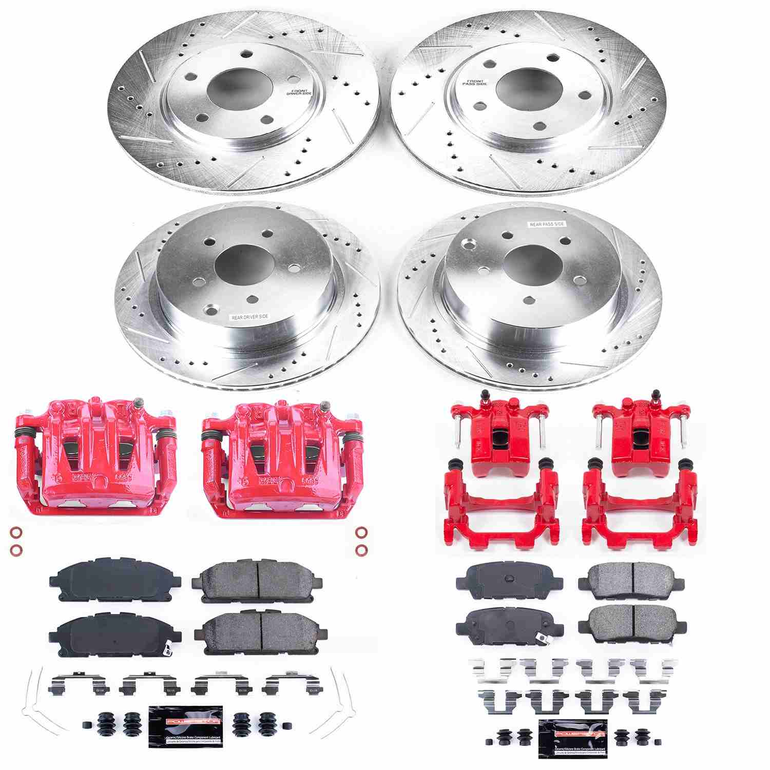 Power Stop 11-17 Nissan Quest Front & Rear Z23 Evolution Sport Brake Kit w/Calipers