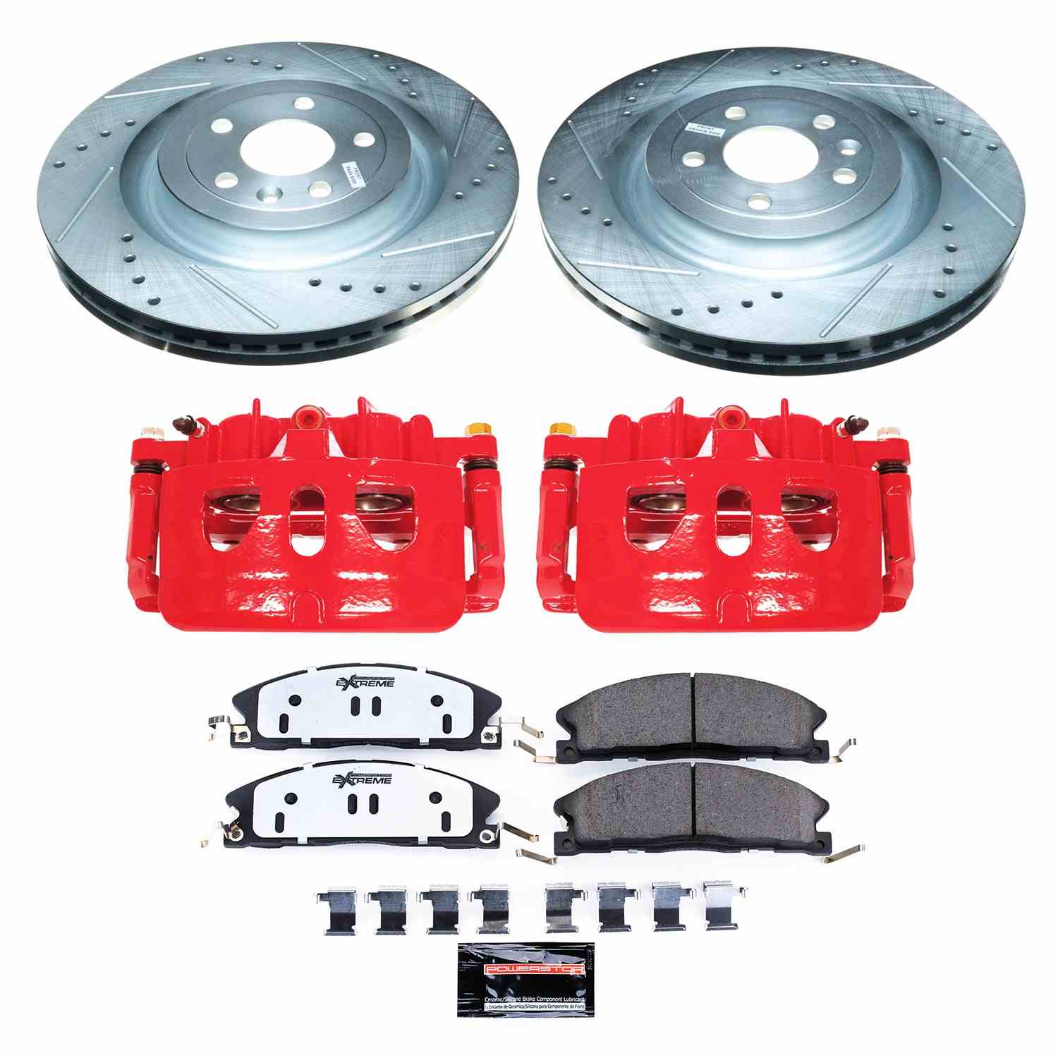 Power Stop 13-20 Lincoln MKT Front Z36 Truck & Tow Kit w/Cals