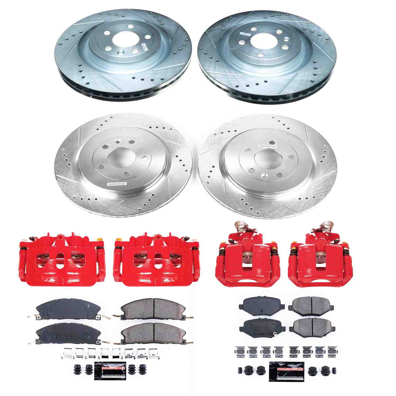 Power Stop 13-19 Ford Explorer Front & Rear Z23 Evolution Sport Brake Kit w/Calipers