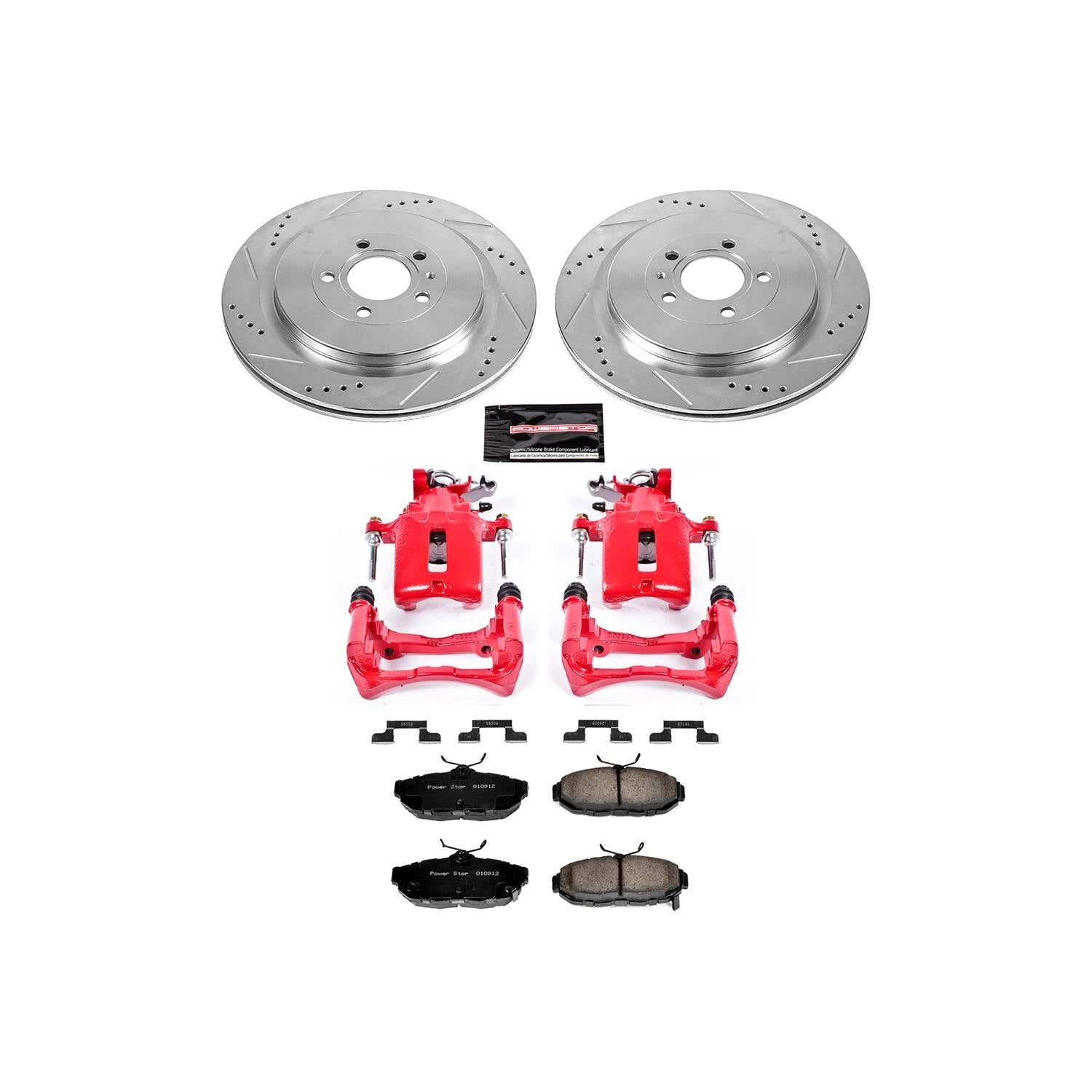 Power Stop 13-14 Ford Mustang Rear Z23 Evolution Sport Brake Kit w/Calipers