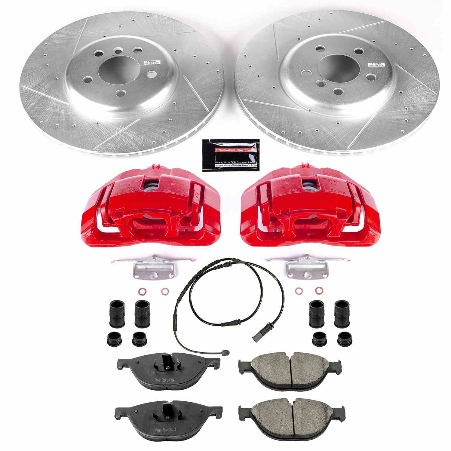 Power Stop 10-15 BMW 550i GT Front Z23 Evolution Kit w/Cals