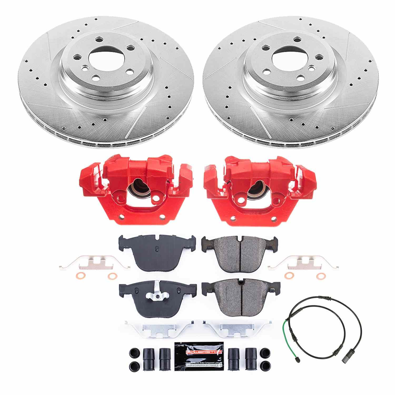 Power Stop 10-15 BMW 550i GT Rear Z23 Evolution Kit W/Cals