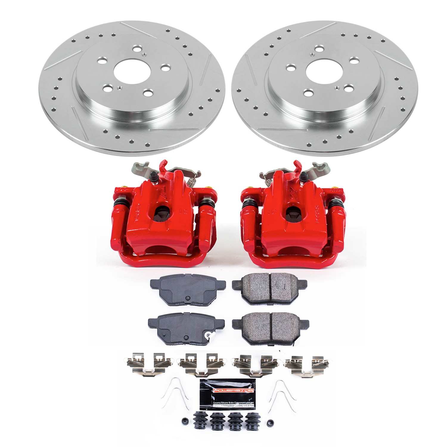 Power Stop 14-17 Lexus CT0h Rear Z23 Evolution Kit W/Cals