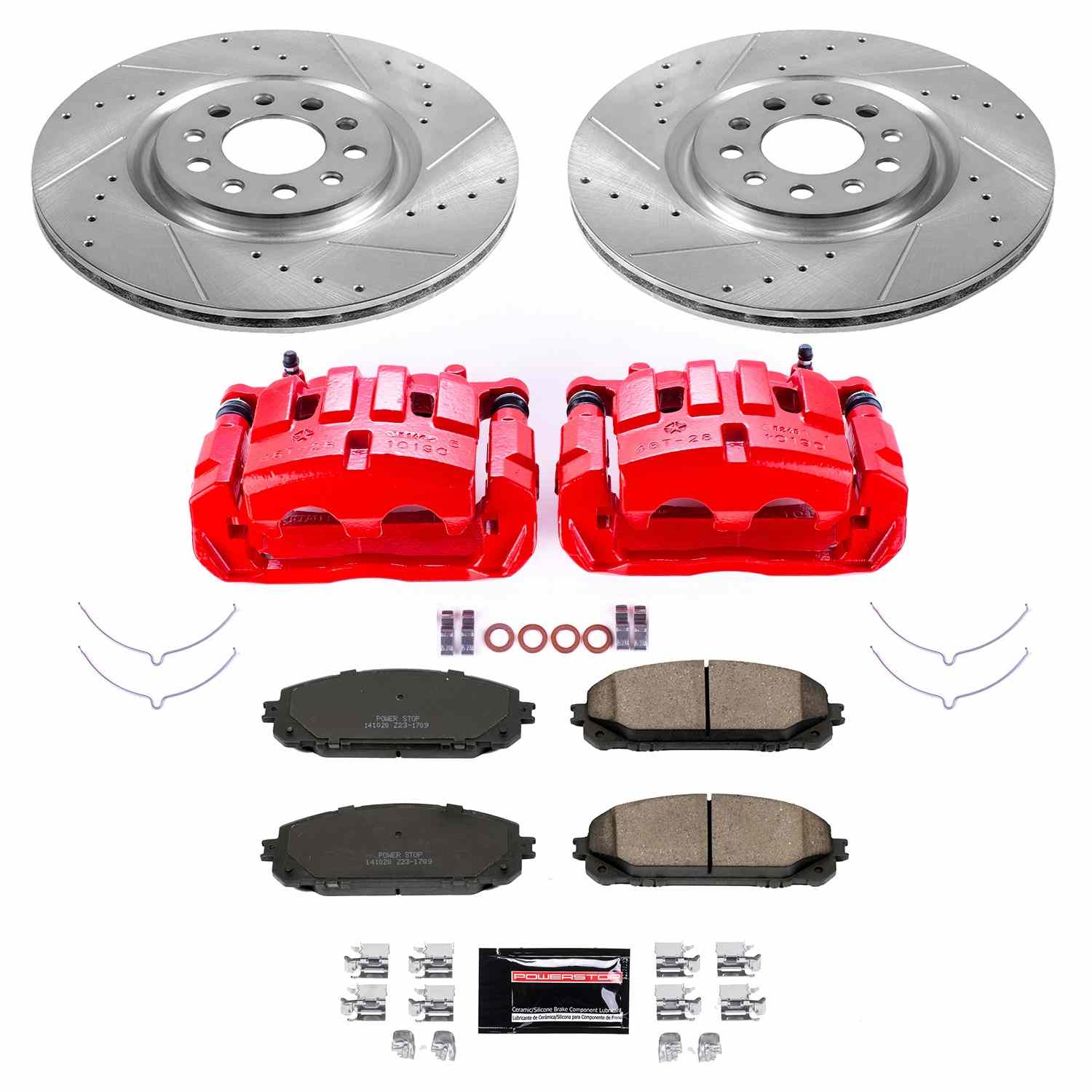 Power Stop 14-16 Jeep Cherokee Front Z23 Evolution Sport Brake Kit w/Calipers