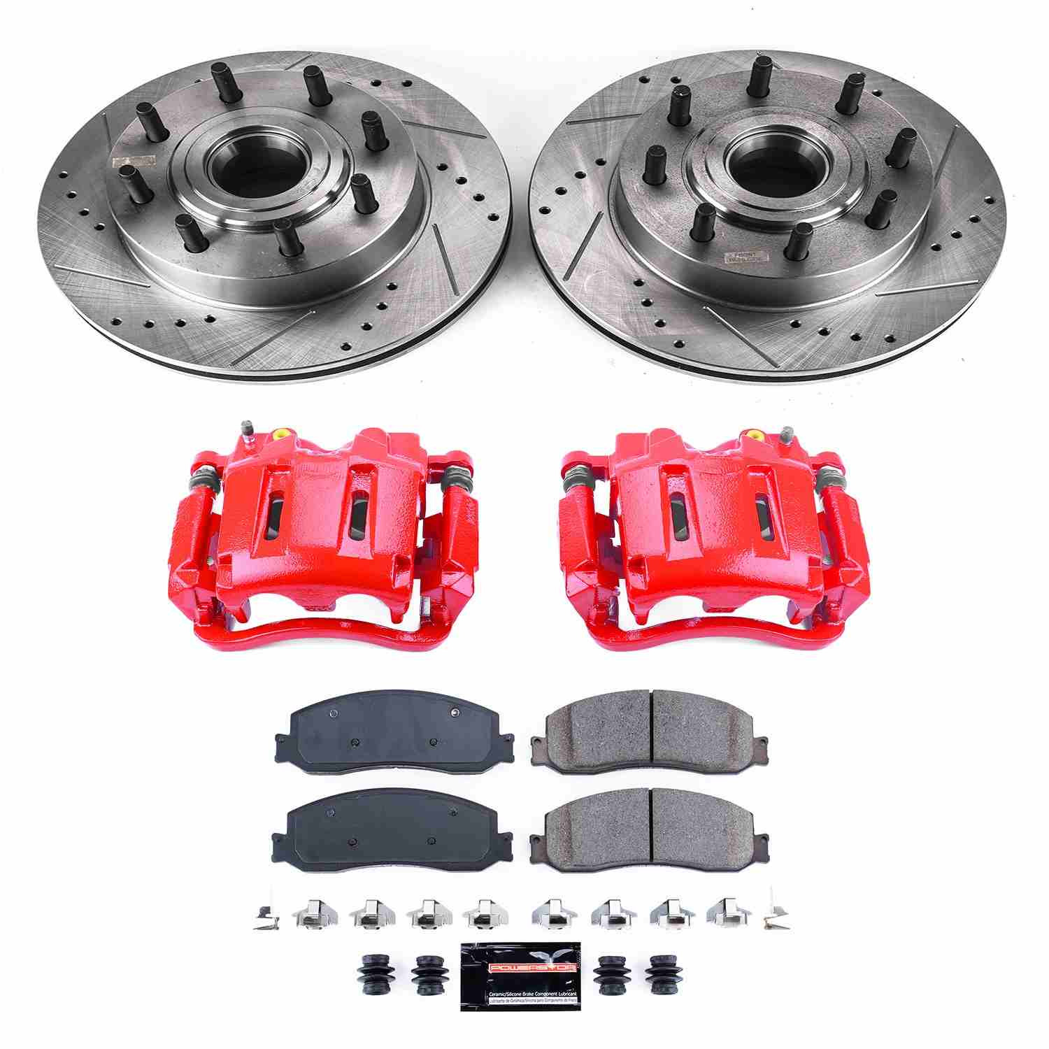 Power Stop 12-13 Ford F-250 Super Duty Front Z23 Evolution Kit w/Cals