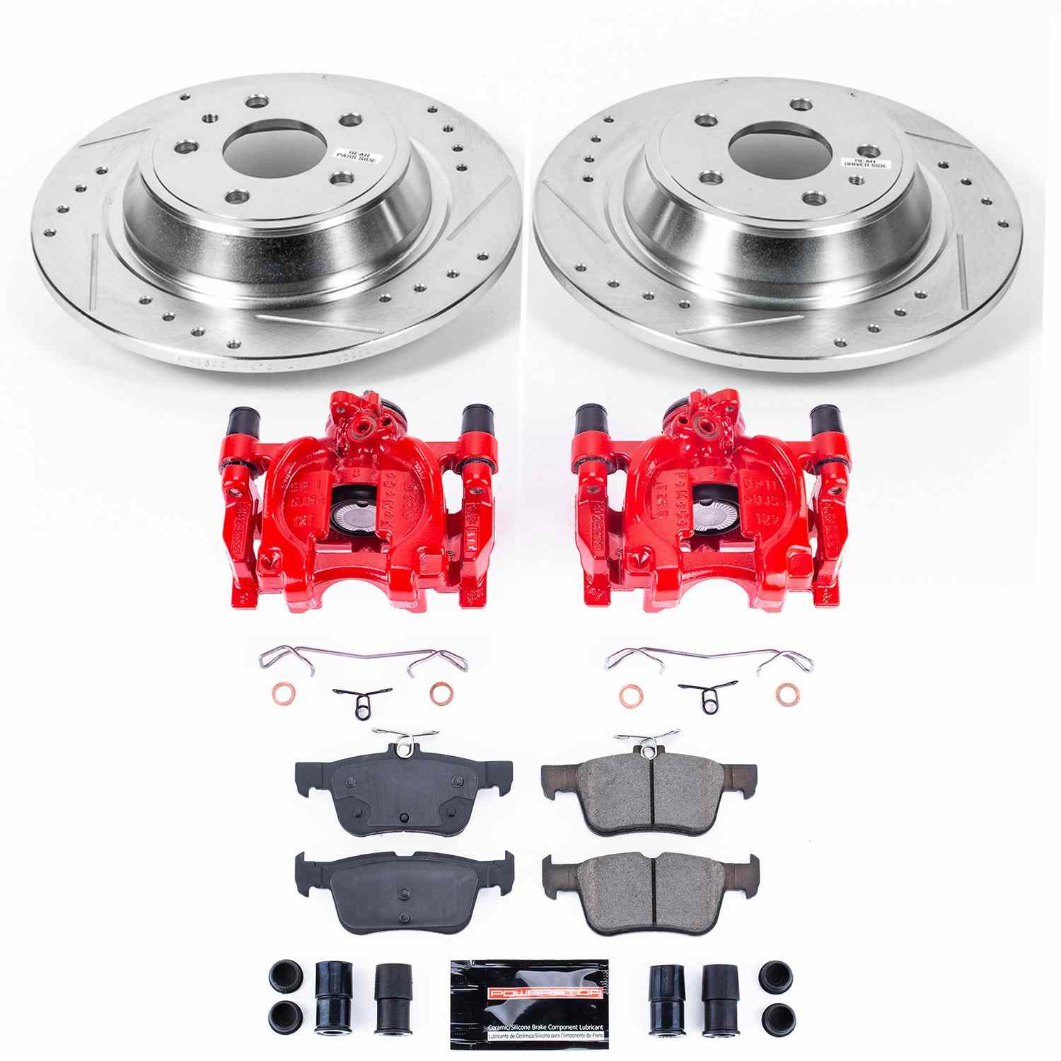Power Stop 13-19 Ford Fusion Rear Z23 Evolution Sport Brake Kit w/Calipers