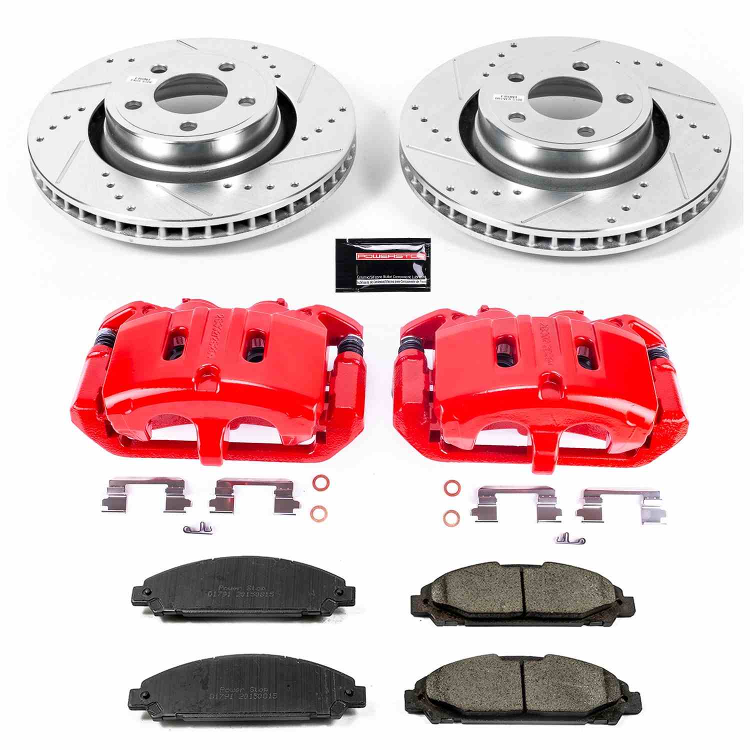 Power Stop 15-17 Ford Mustang Front Z23 Evolution Sport Brake Kit w/Calipers