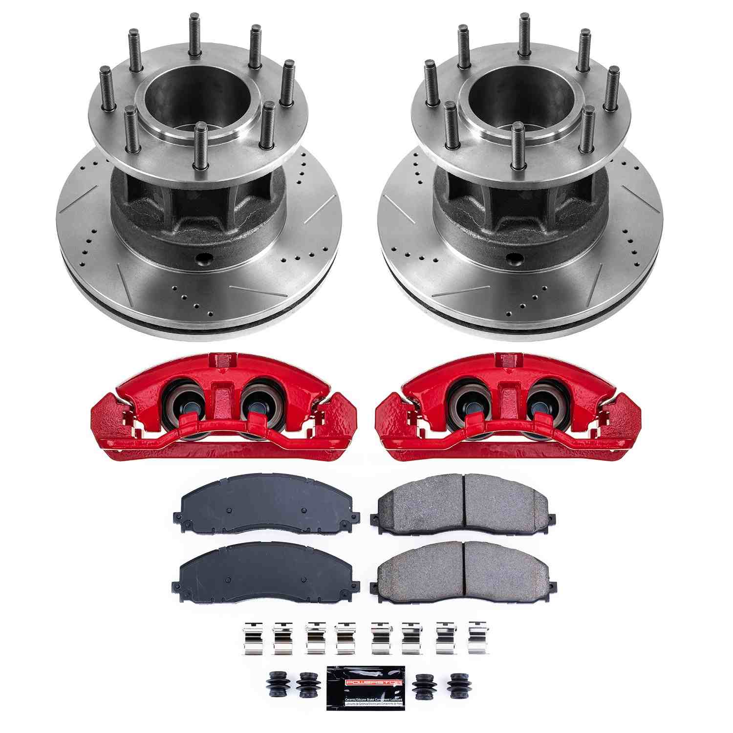 Power Stop 13-16 Ford F-350 Super Duty Front Z23 Evolution Kit w/Cals