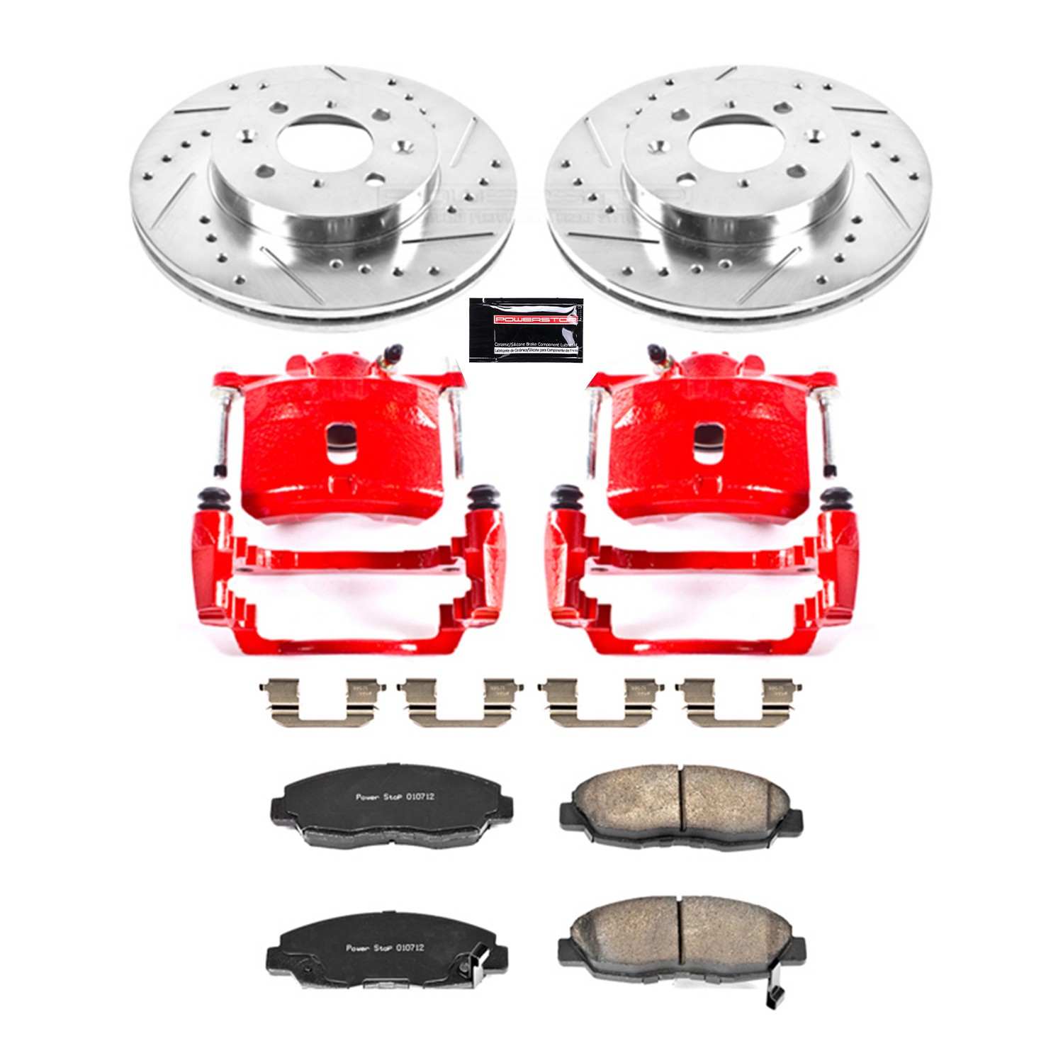 Power Stop 01-05 Honda Civic Front Z23 Evolution Sport Brake Kit w/Calipers