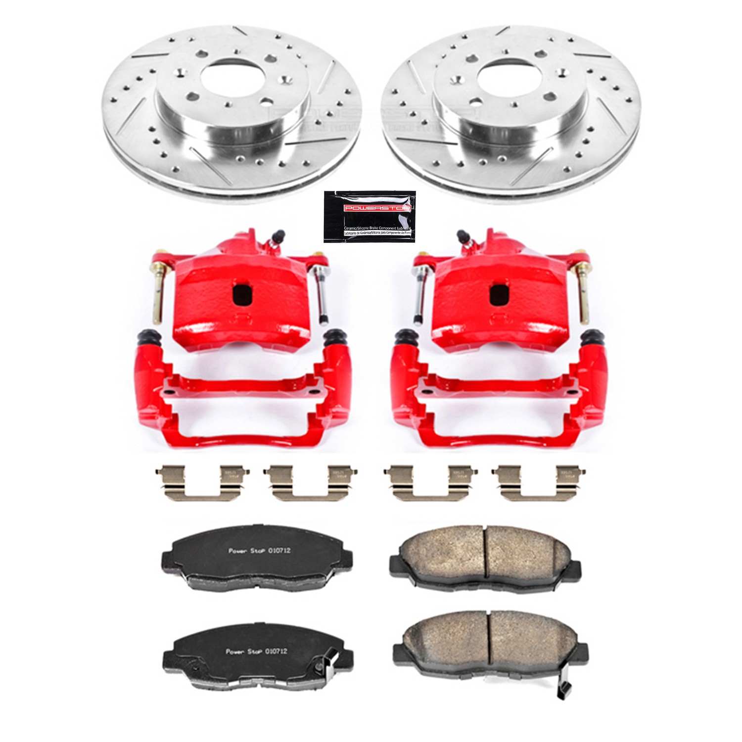 Power Stop 96-05 Honda Civic Front Z23 Evolution Sport Brake Kit w/Calipers