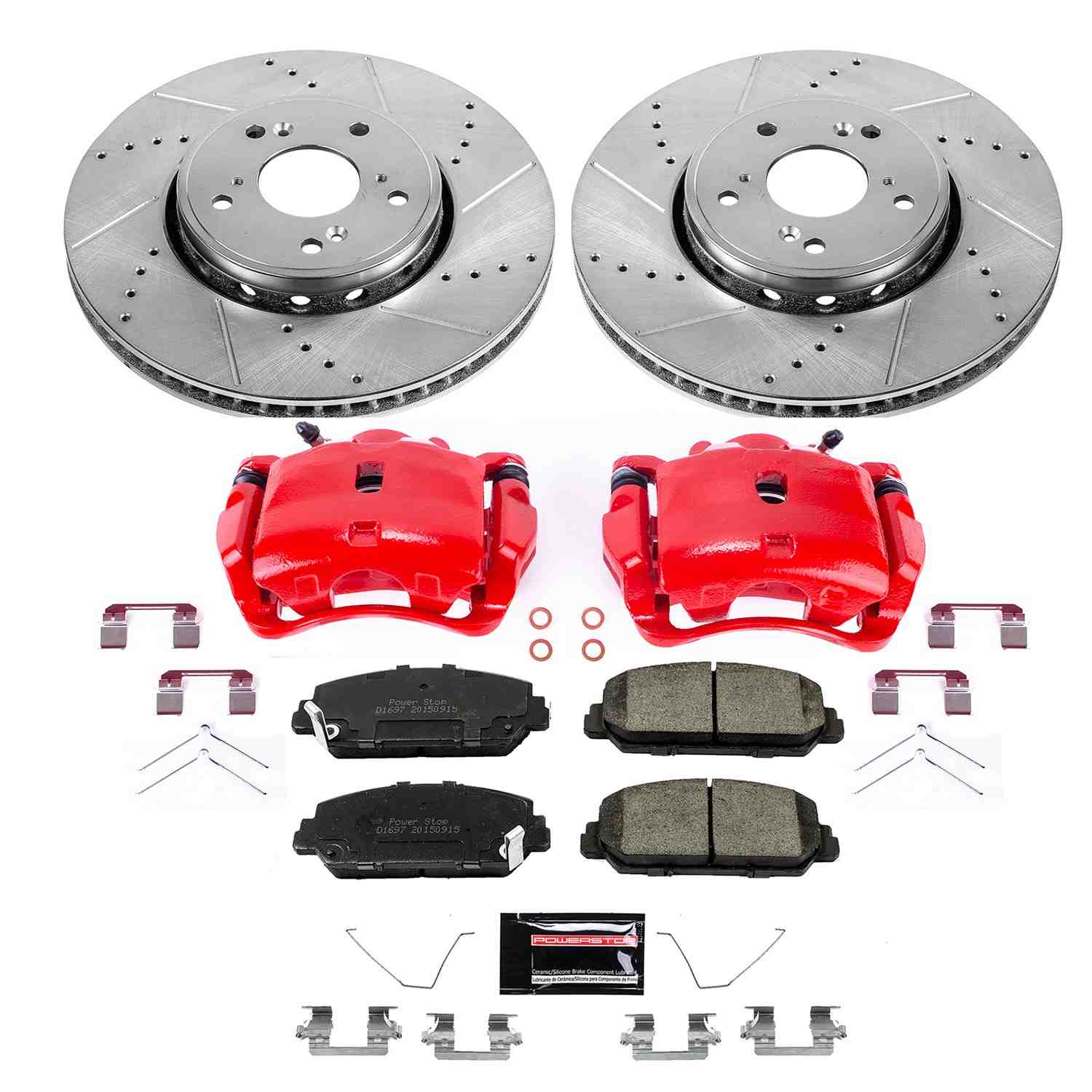 Power Stop 2016 Acura ILX Front Z23 Evolution Kit W/Cals