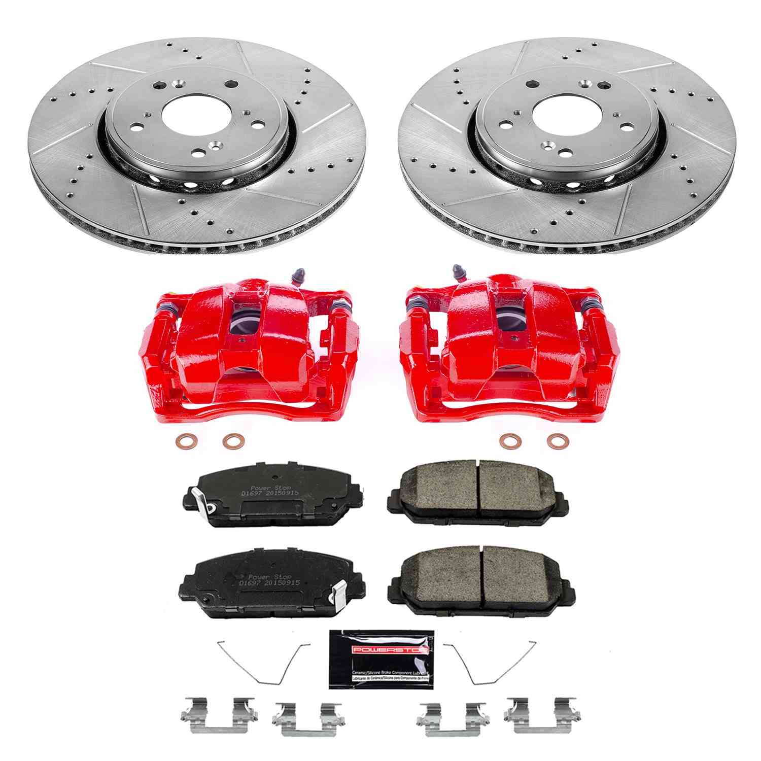 Power Stop 13-18 Acura RDX Front Z23 Evolution Sport Brake Kit w/Calipers