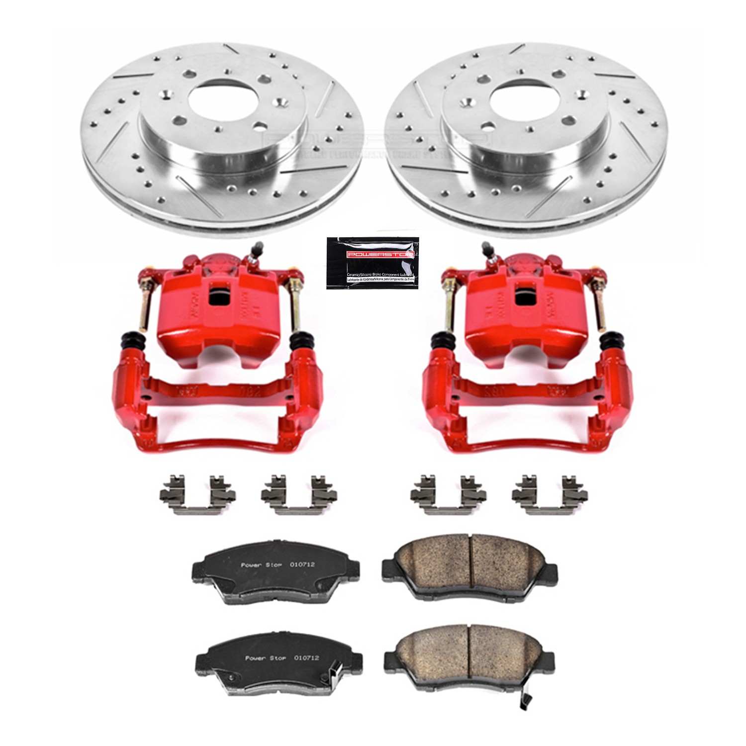 Power Stop 07-08 Honda Fit Front Z23 Evolution Sport Brake Kit w/Calipers
