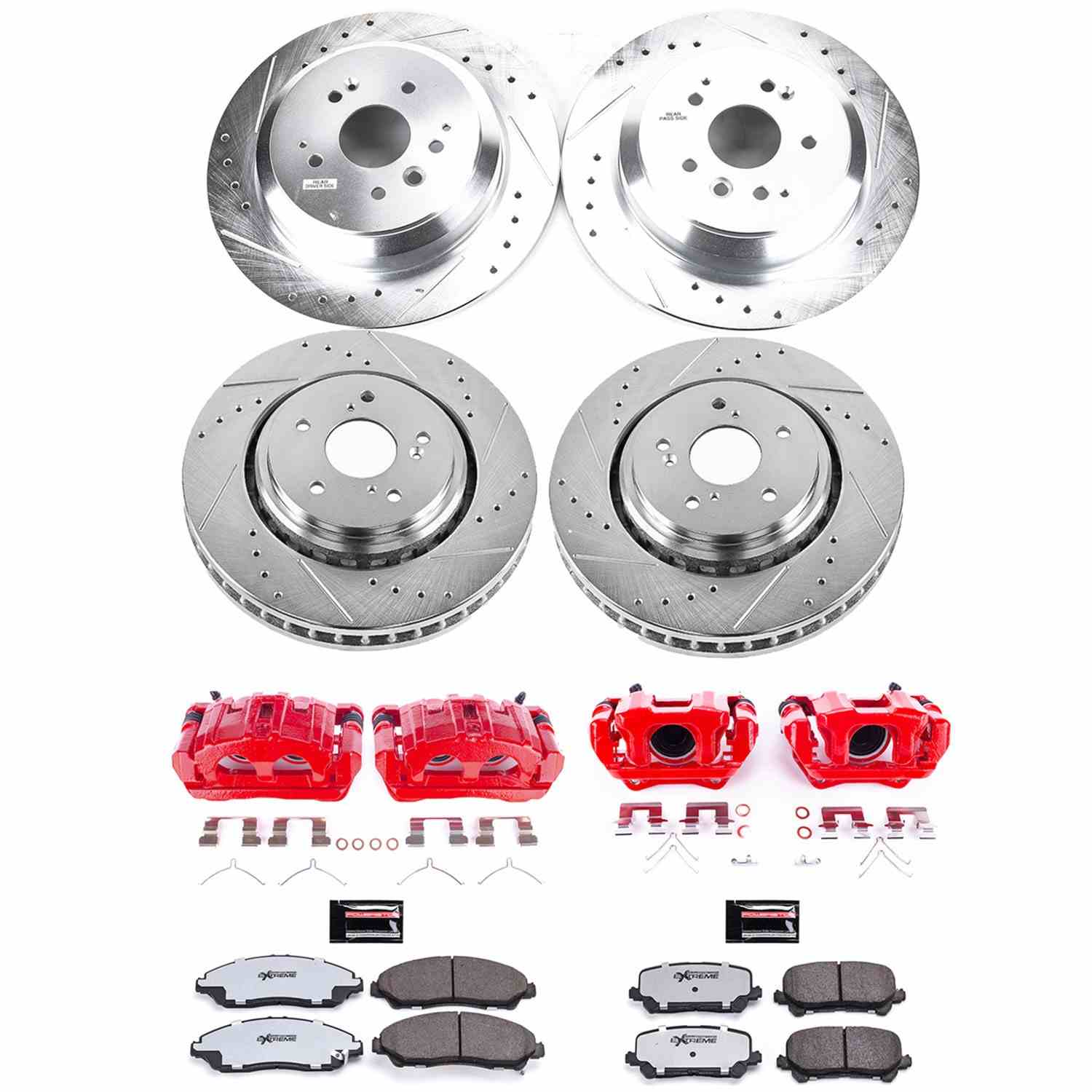 Power Stop 14-16 Acura MDX Front and Rear Z36 Truck & Tow Kit w/Cals