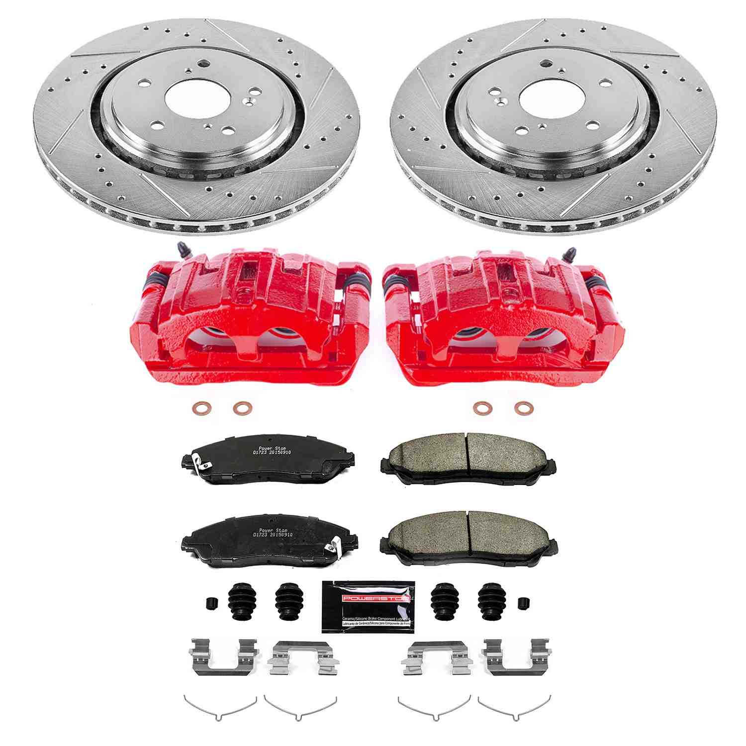 Power Stop 14-16 Acura MDX Front Z23 Evolution Sport Brake Kit w/Calipers