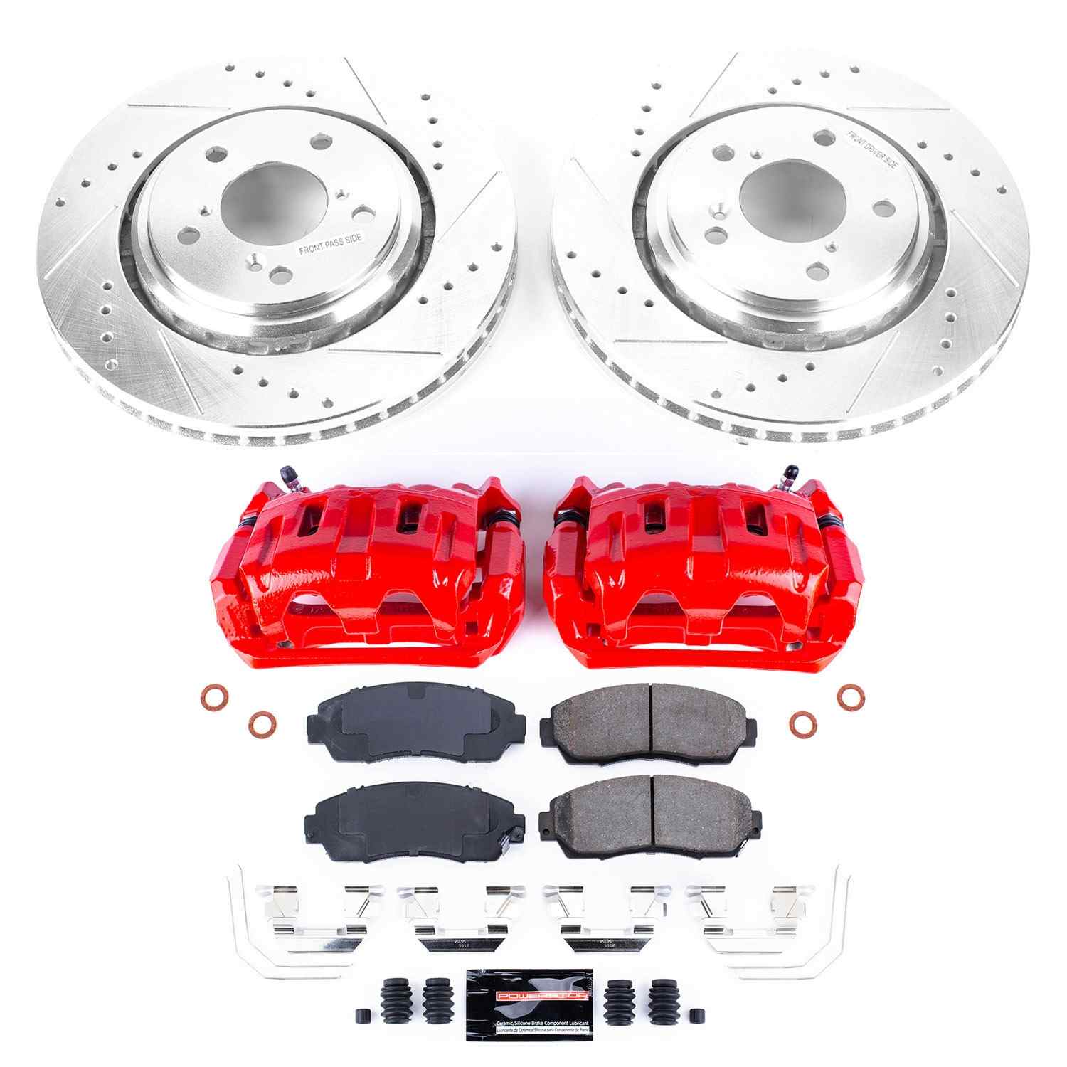 Power Stop 15-17 Honda Odyssey Front Z23 Evolution Sport Brake Kit w/Calipers