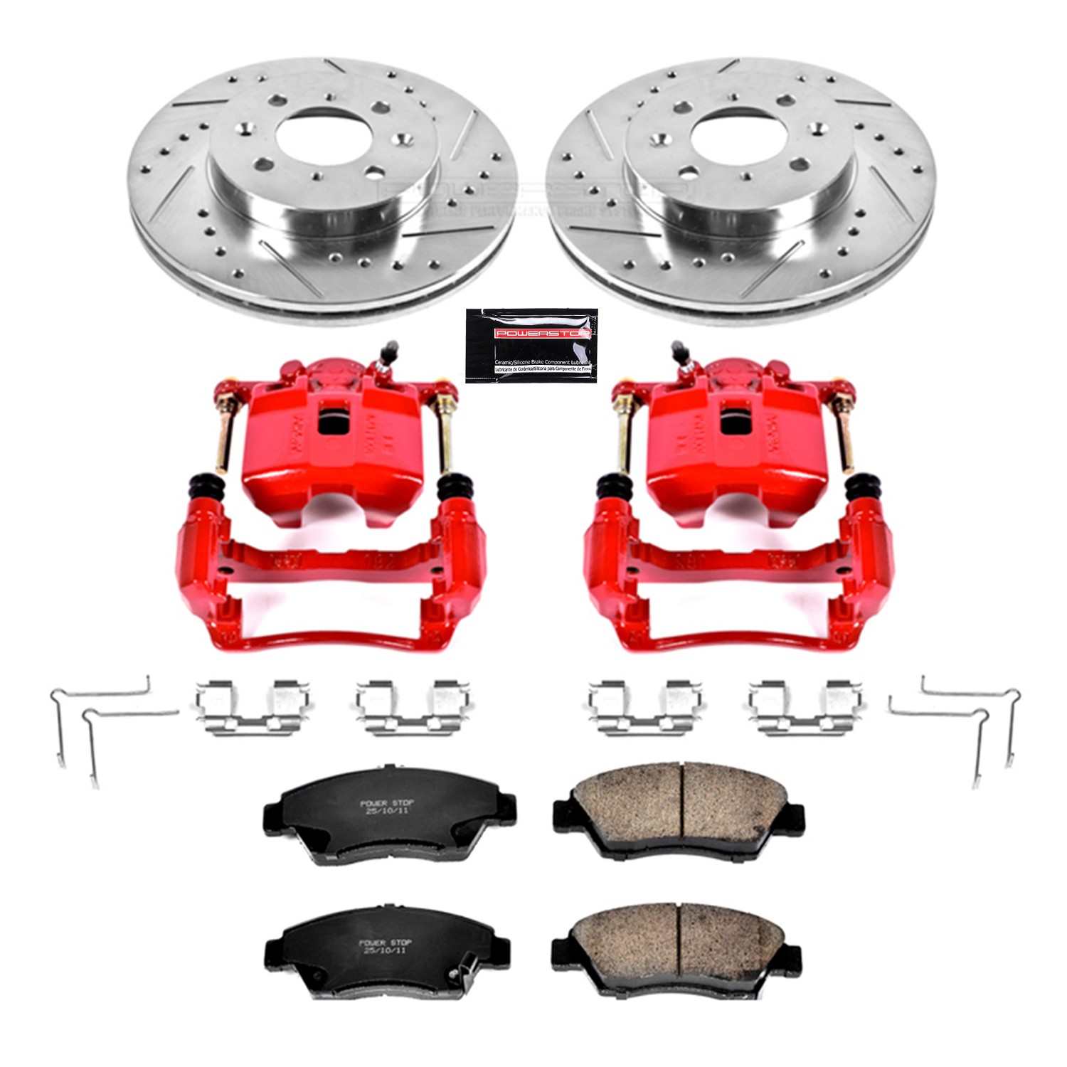Power Stop 03-05 Honda Civic Front Z23 Evolution Sport Brake Kit w/Calipers