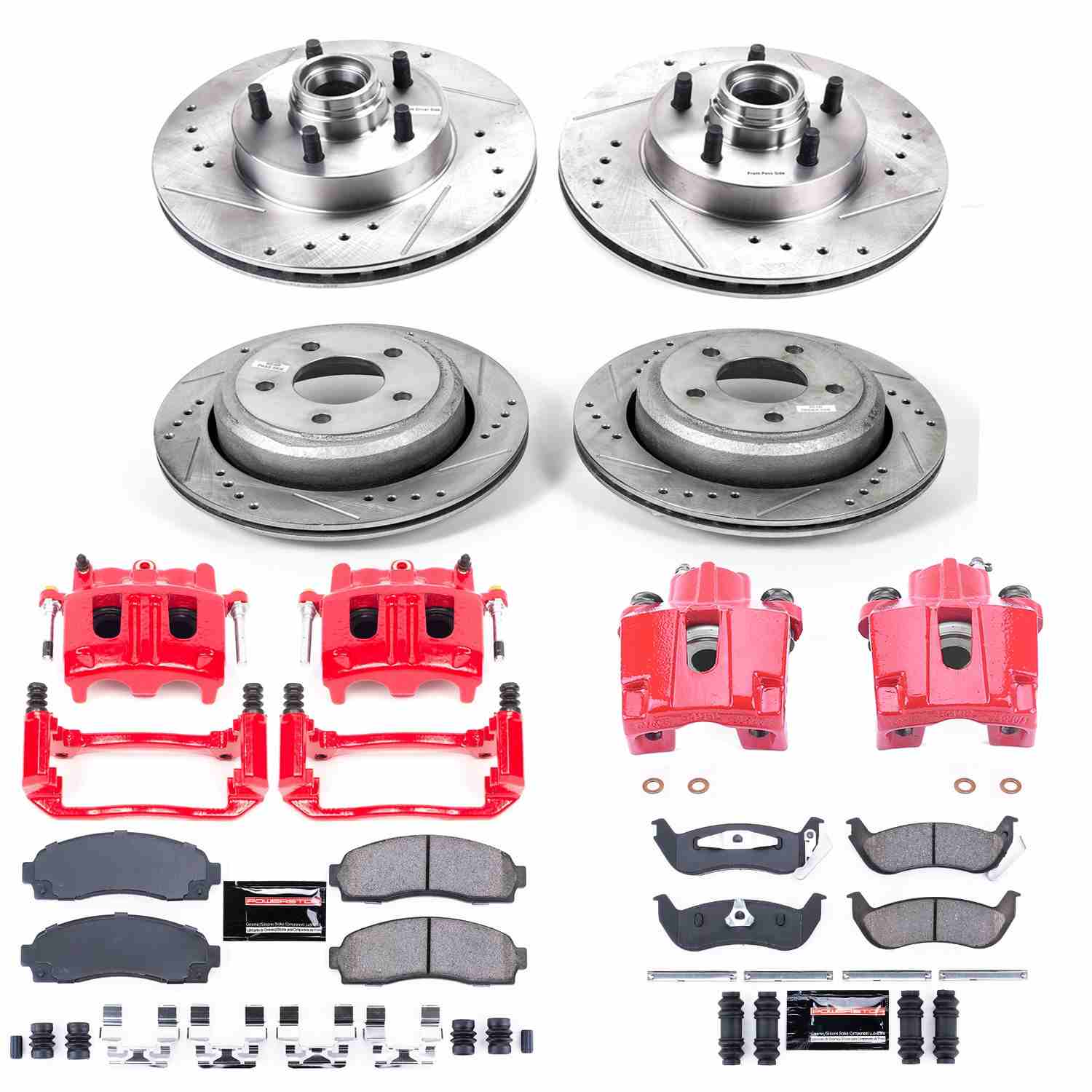 Power Stop 10-11 Ford Ranger Front & Rear Z23 Evolution Sport Brake Kit w/Calipers