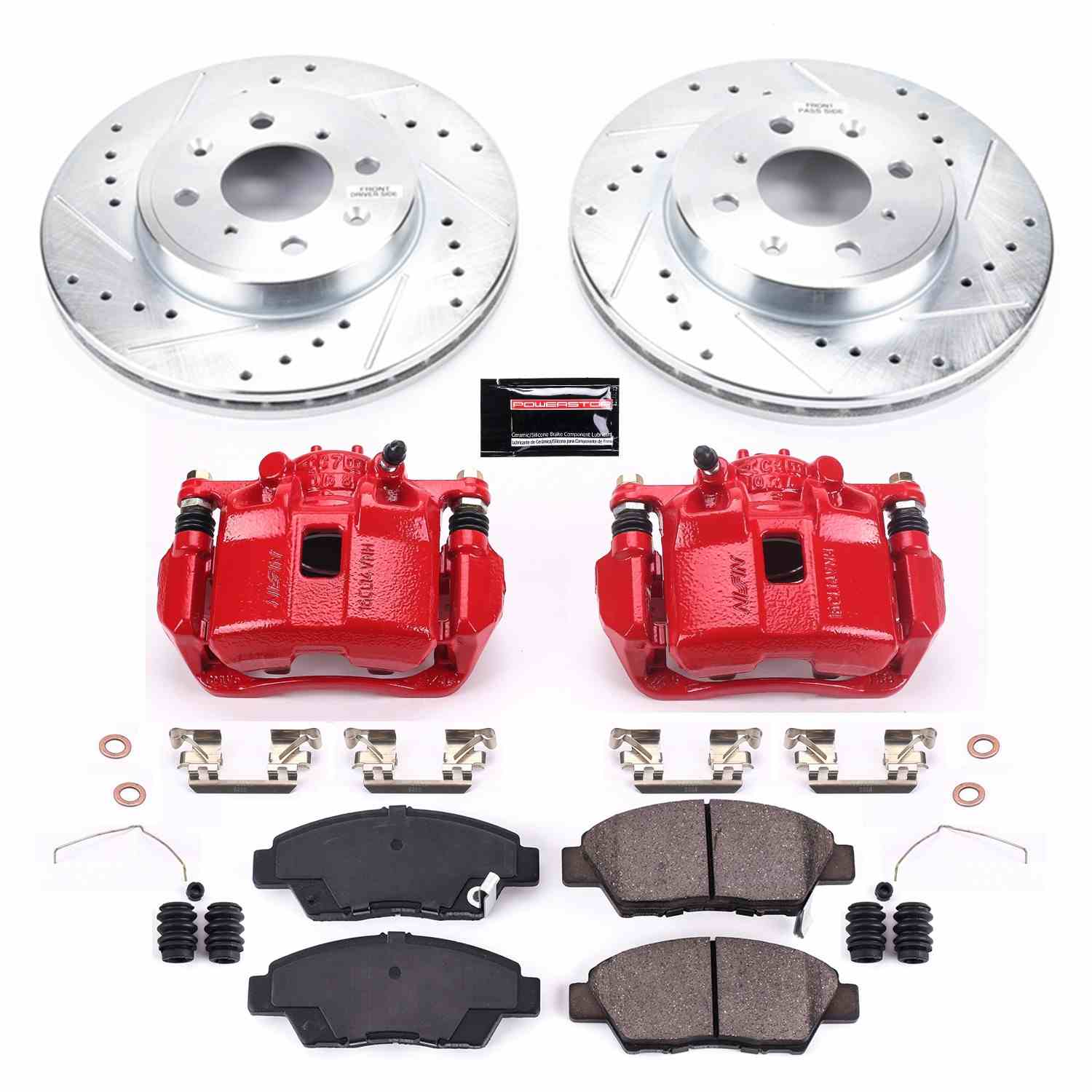 Power Stop 15-19 Honda Fit Front Z23 Evolution Sport Brake Kit w/Calipers