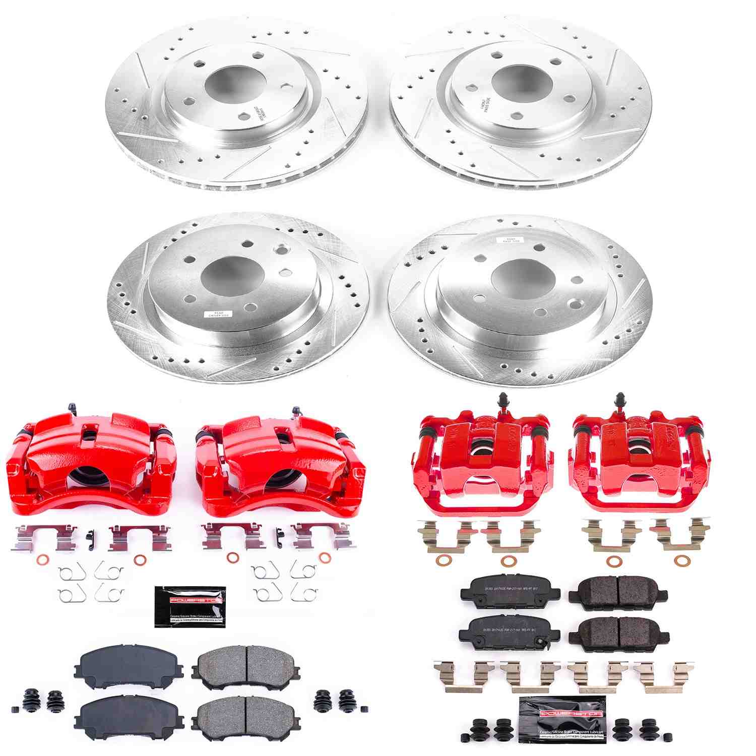 Power Stop 14-19 Nissan Rogue Front & Rear Z23 Evolution Sport Brake Kit w/Calipers