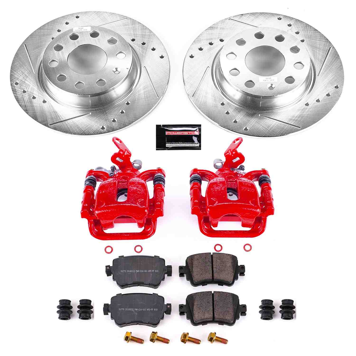 Power Stop 15-18 Volkswagen Golf Rear Z23 Evolution Sport Brake Kit w/Calipers