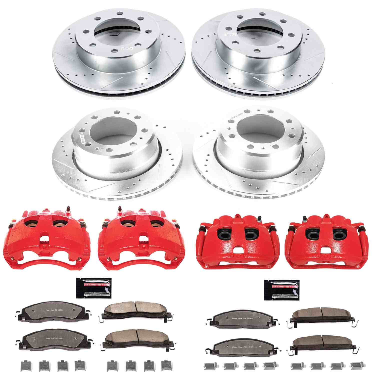 Power Stop 13-18 Ram 3500 Front & Rear Z36 Truck & Tow Kit w/Calipers