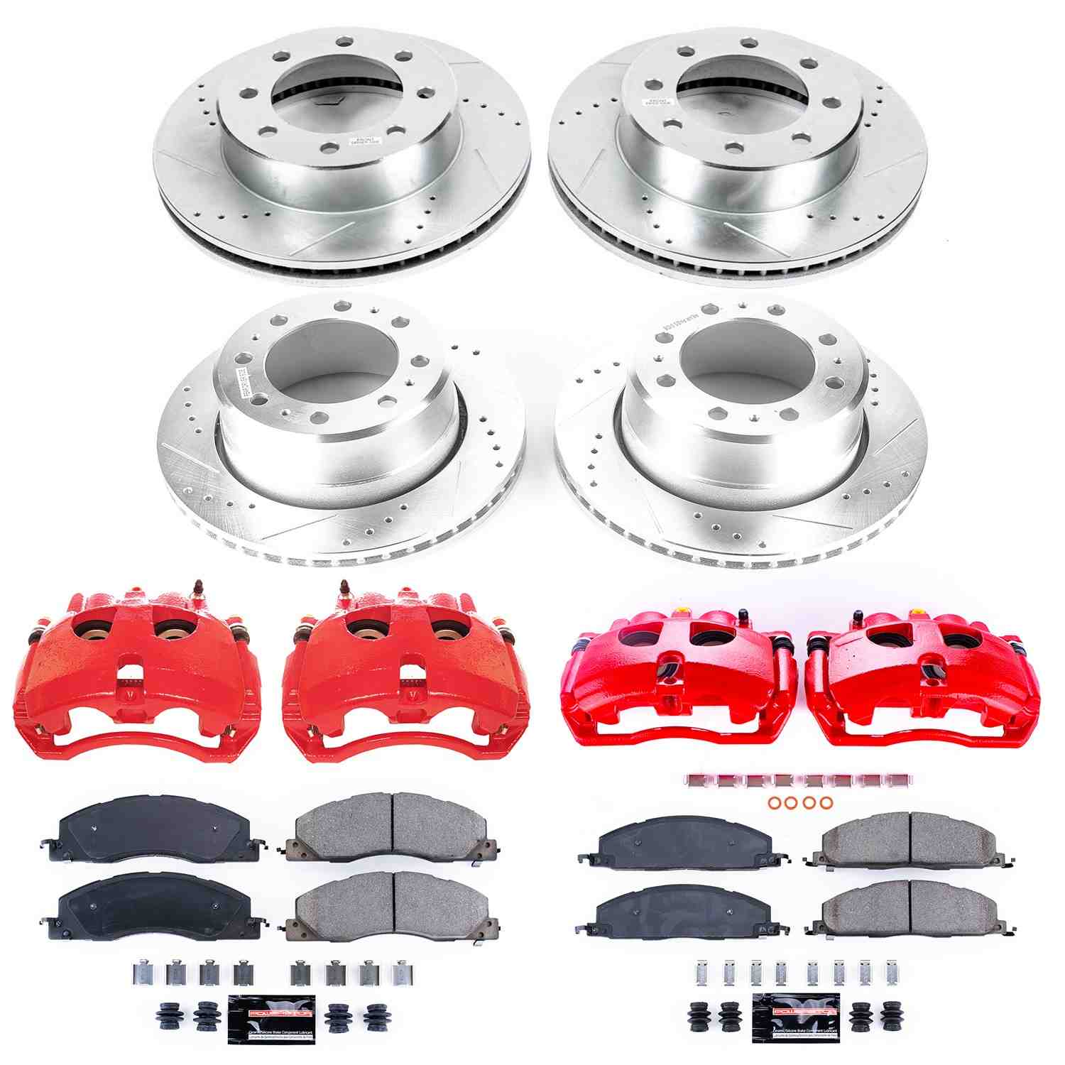 Power Stop 13-18 Ram 3500 Front & Rear Z23 Evolution Kit w/Cals