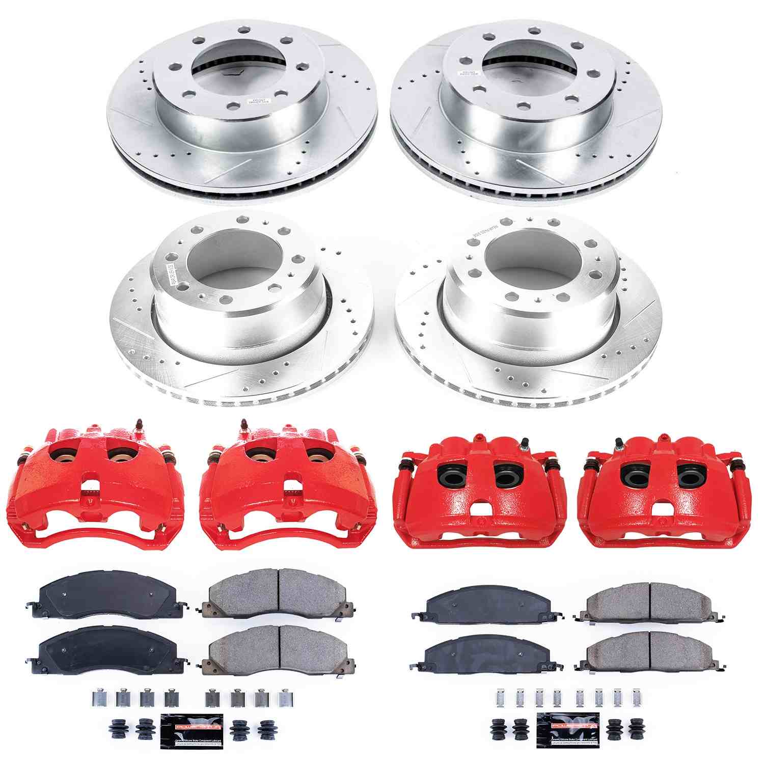 Power Stop 13-18 Ram 3500 Front & Rear Z23 Evolution Kit w/Cals