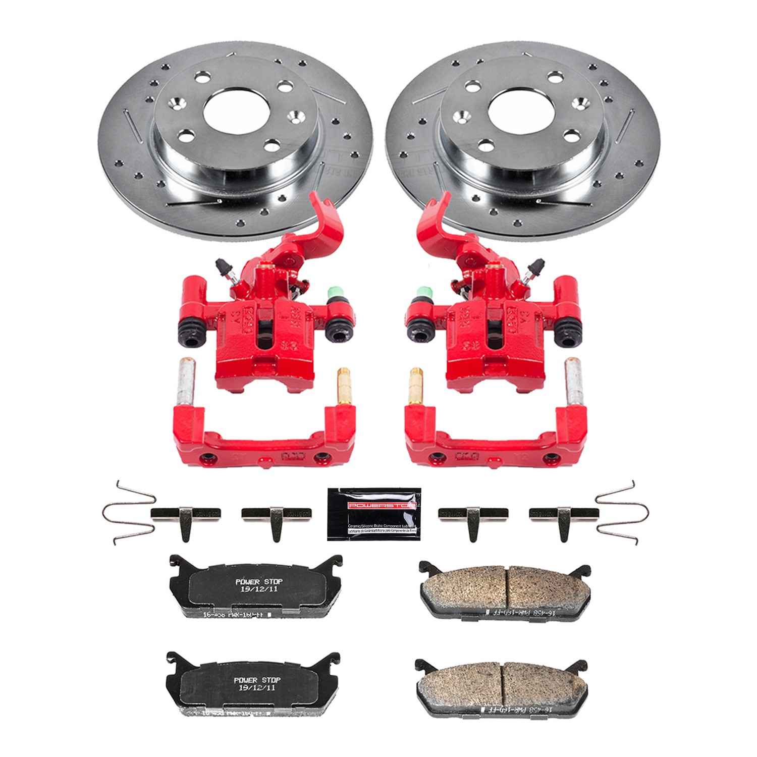 Power Stop 90-93 Mazda Miata Rear Z23 Evolution Sport Brake Kit w/Calipers