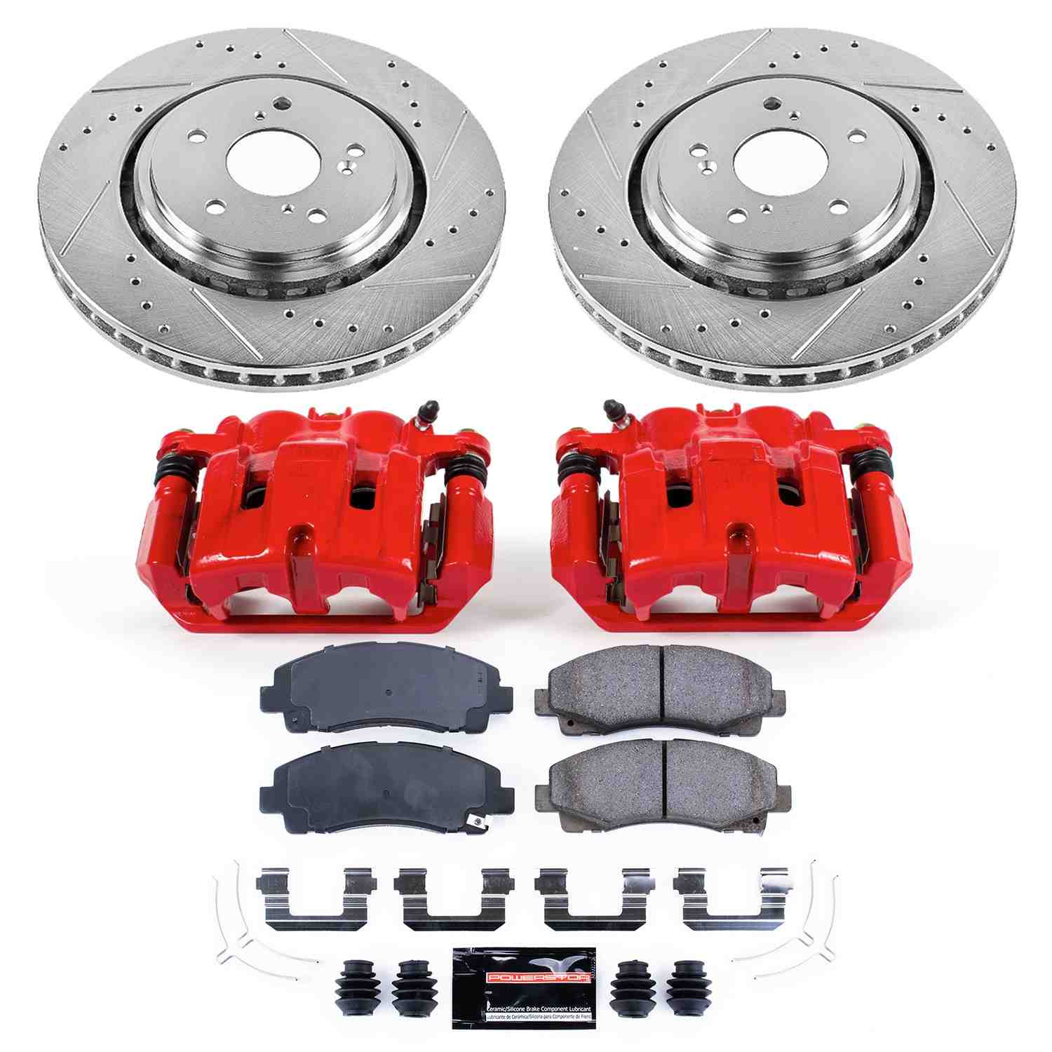 Power Stop 15-19 Acura TLX Front Z23 Evolution Sport Brake Kit w/Calipers
