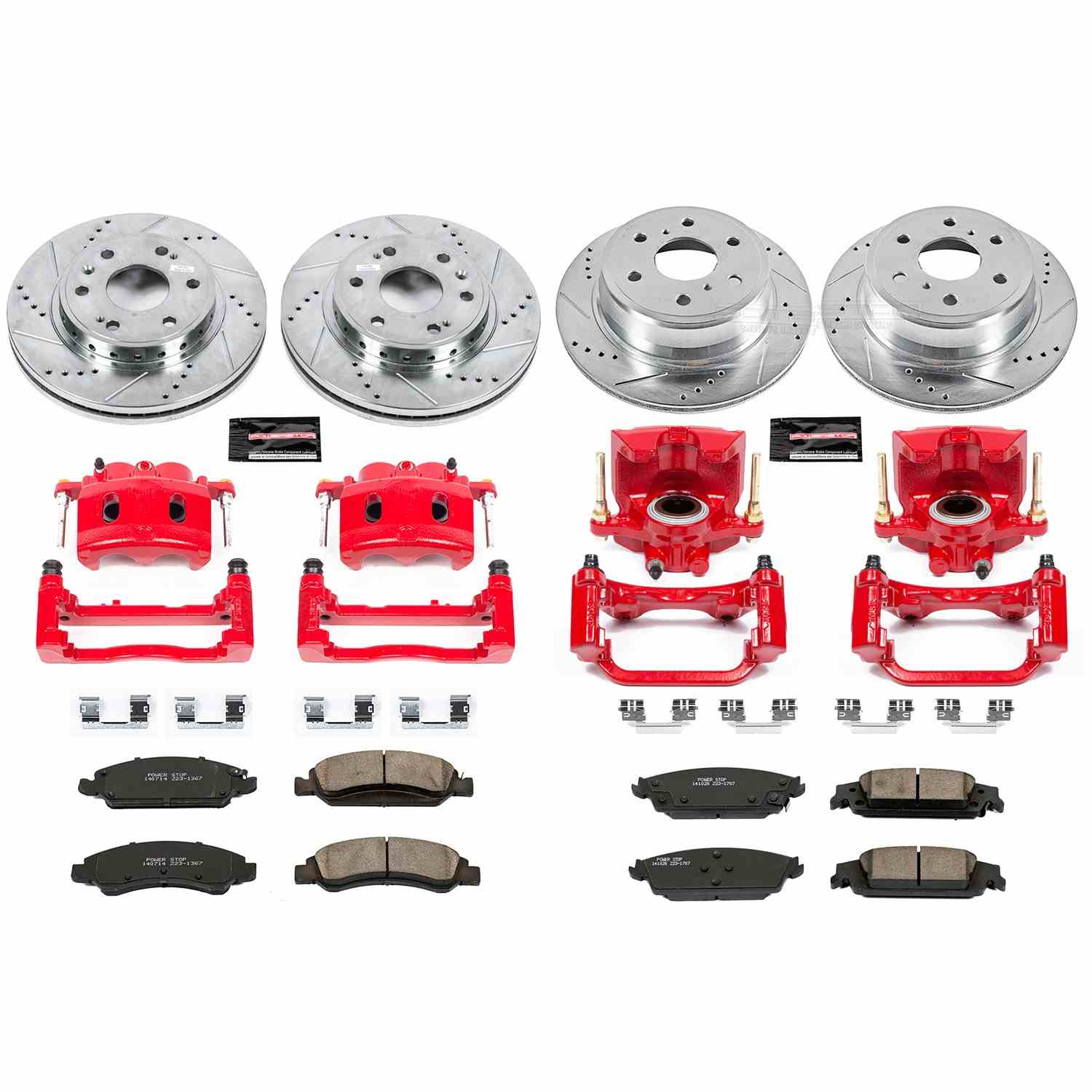 Power Stop 15-19 Chevrolet Tahoe Front & Rear Z23 Evolution Sport Brake Kit w/Calipers