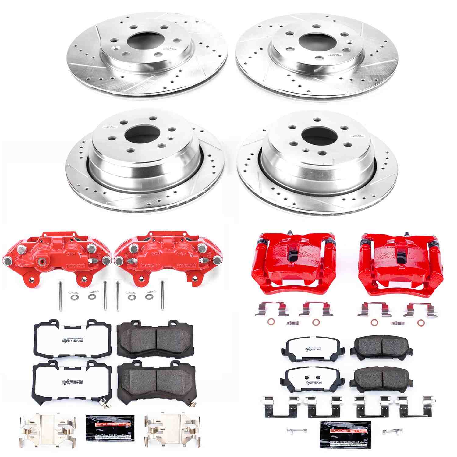 Power Stop 15-20 GMC Canyon Front and Rear Z36 Truck & Tow Kit w/Cals
