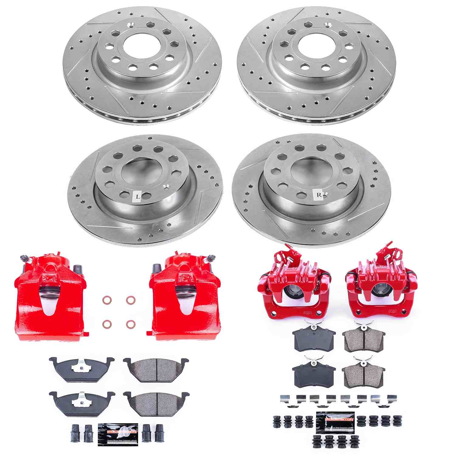 Power Stop 13-15 Volkswagen Jetta Front & Rear Z23 Evolution Sport Brake Kit w/Calipers