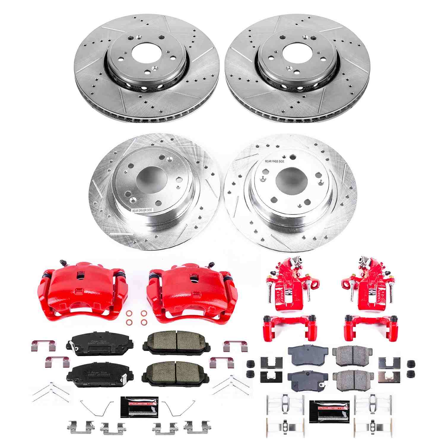 Power Stop 2016 Acura ILX Front & Rear Z23 Evolution Kit W/Cals