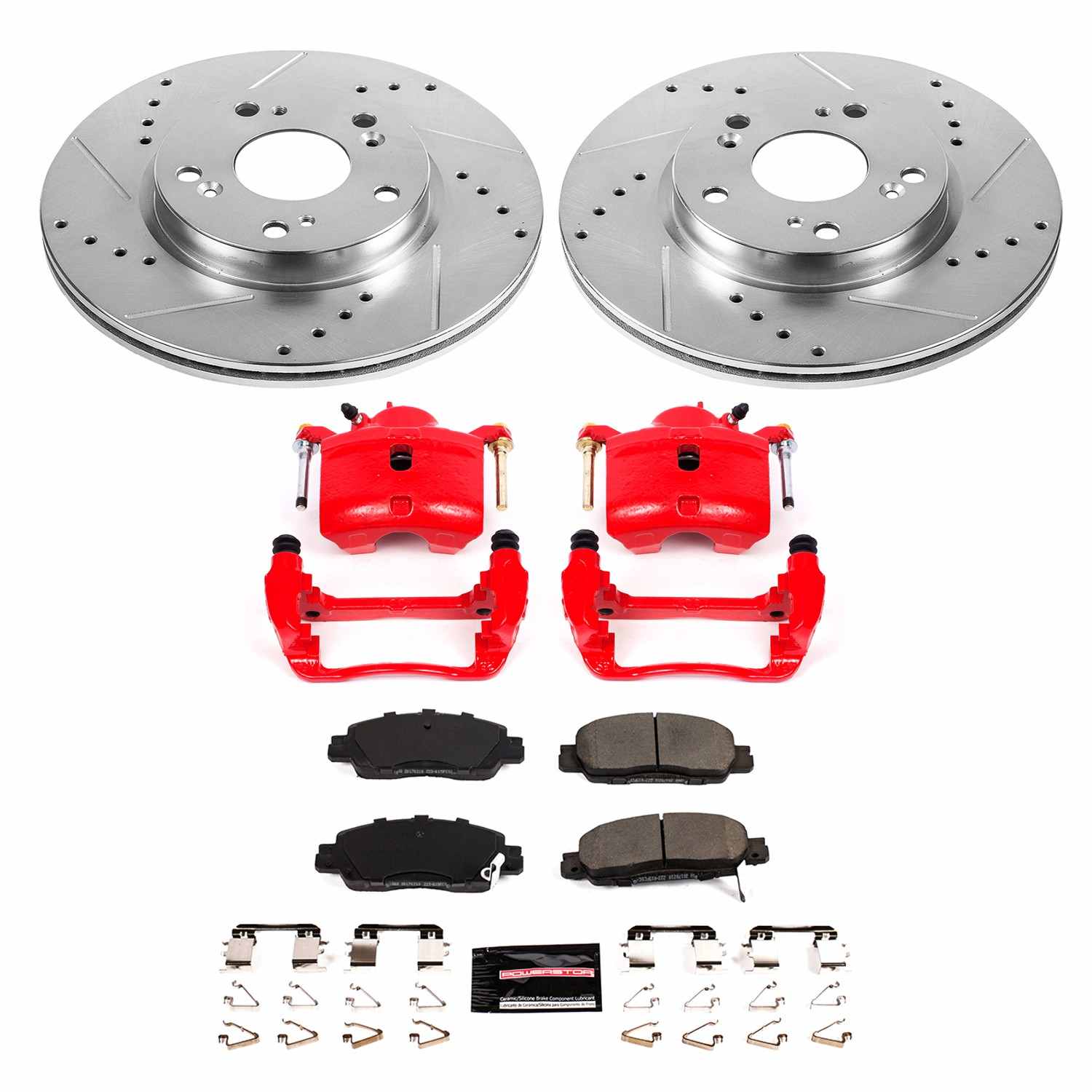 Power Stop 16-17 Honda Accord Front Z23 Evolution Sport Brake Kit w/Calipers