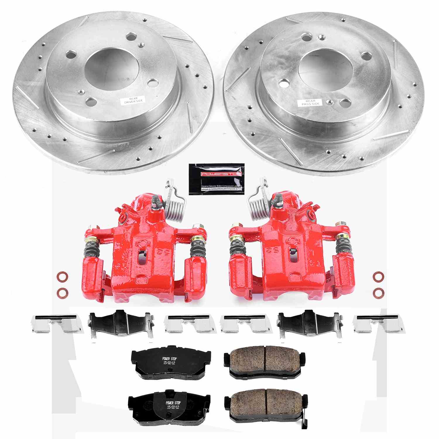 Power Stop 99-01 Infiniti G20 Rear Z23 Evolution Sport Brake Kit w/Calipers