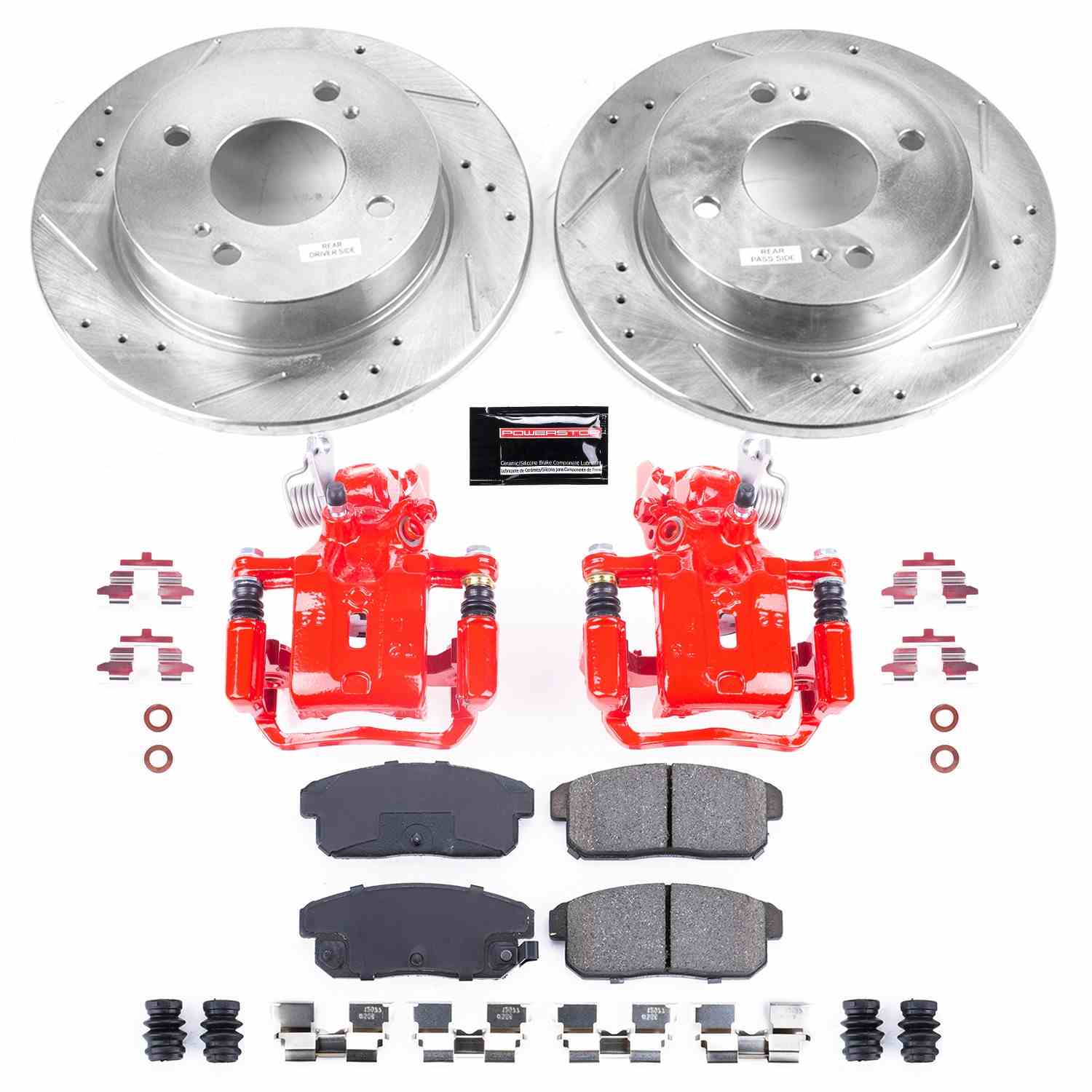Power Stop 02-06 Nissan Sentra Rear Z23 Evolution Sport Brake Kit w/Calipers