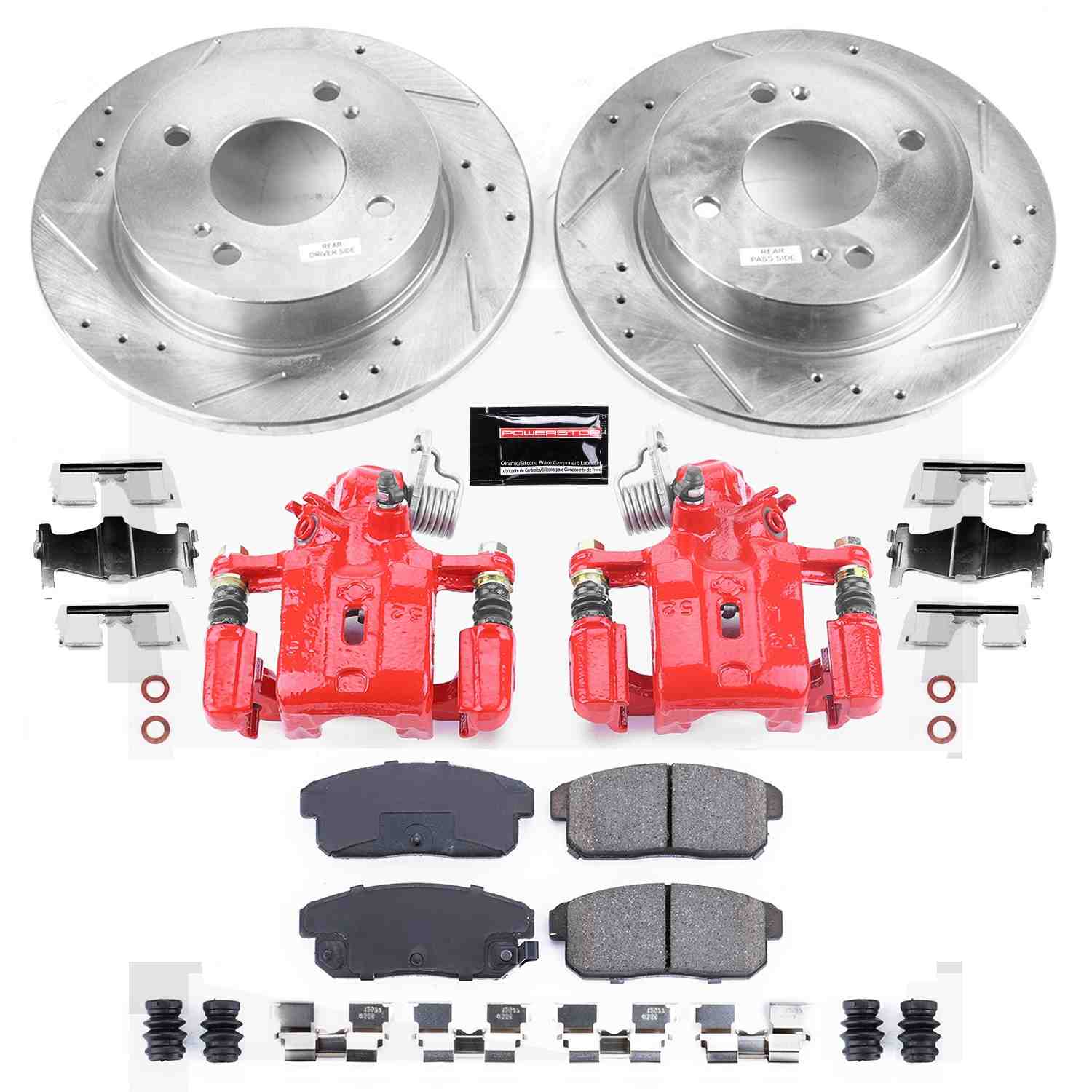 Power Stop 01-02 Infiniti G20 Rear Z23 Evolution Sport Brake Kit w/Calipers