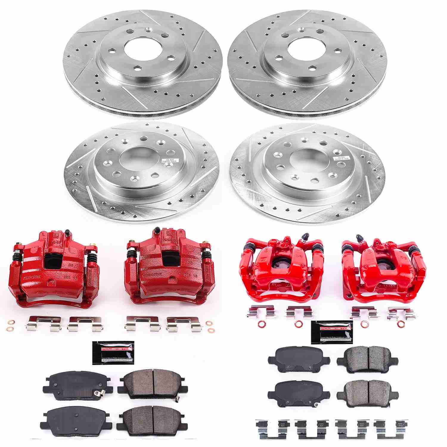 Power Stop 18-19 Buick LaCrosse Front & Rear Z23 Evolution Sport Brake Kit w/Calipers