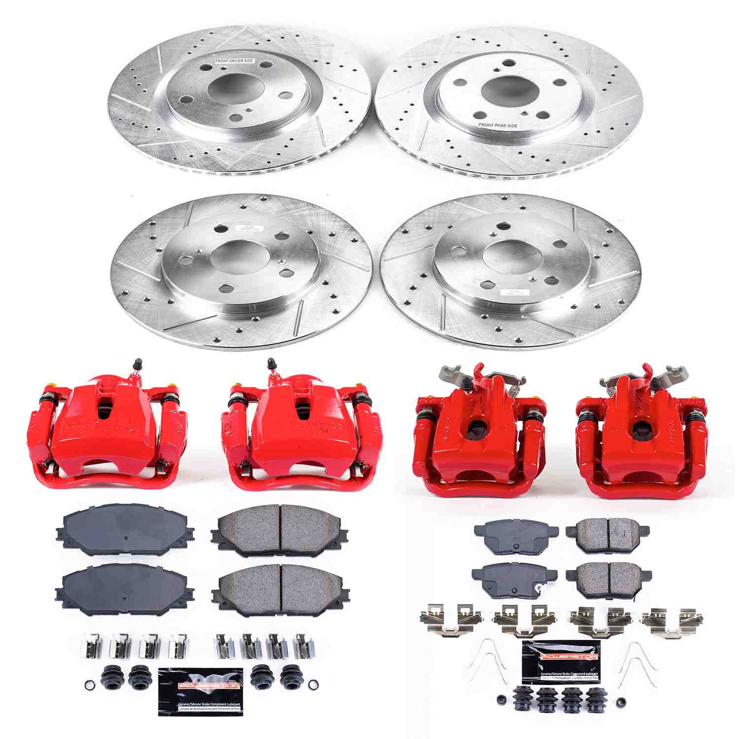 Power Stop 2016 Scion iM Front & Rear Z23 Evolution Sport Brake Kit w/Calipers