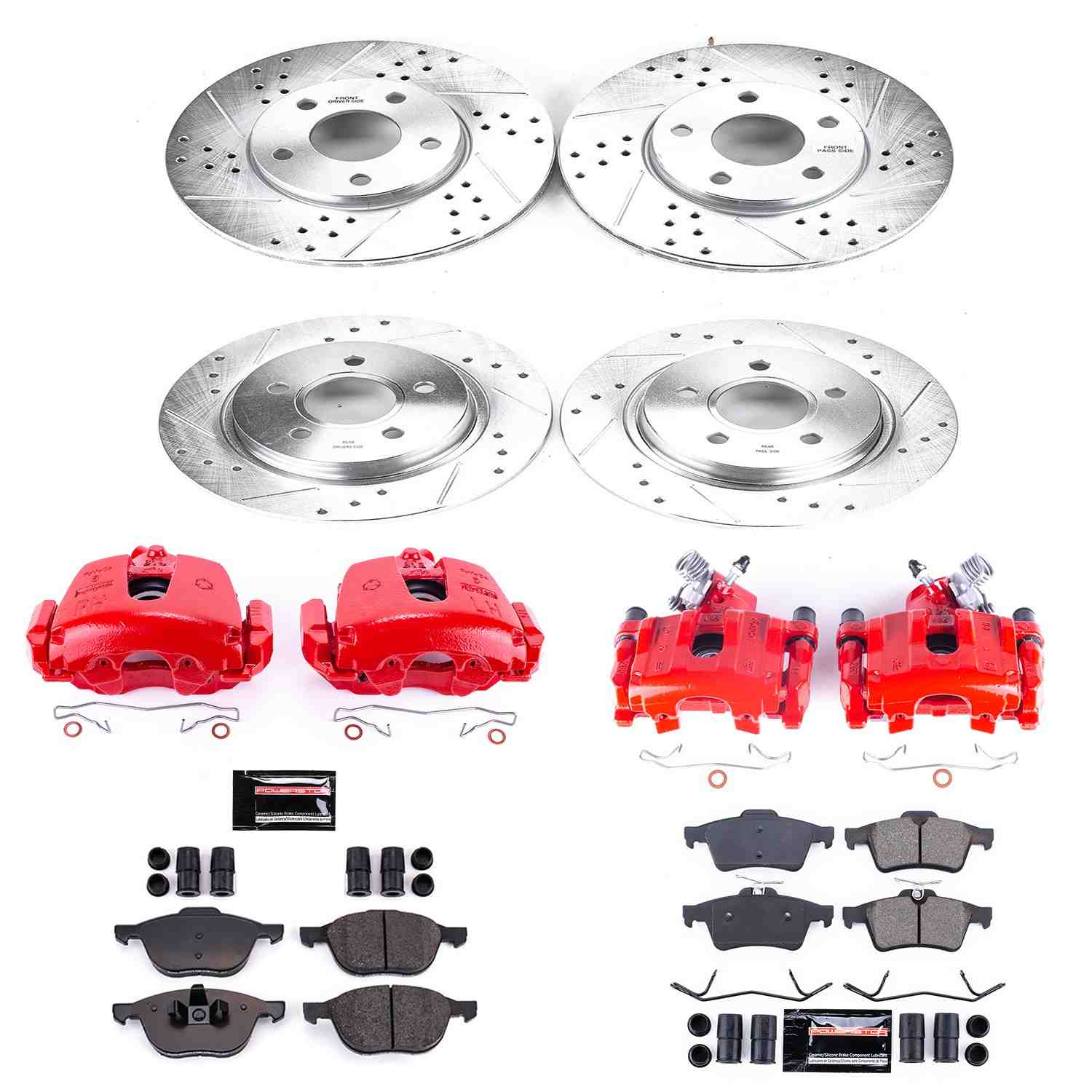 Power Stop 12-13 Volvo C30 Front & Rear Z23 Evolution Sport Brake Kit w/Calipers