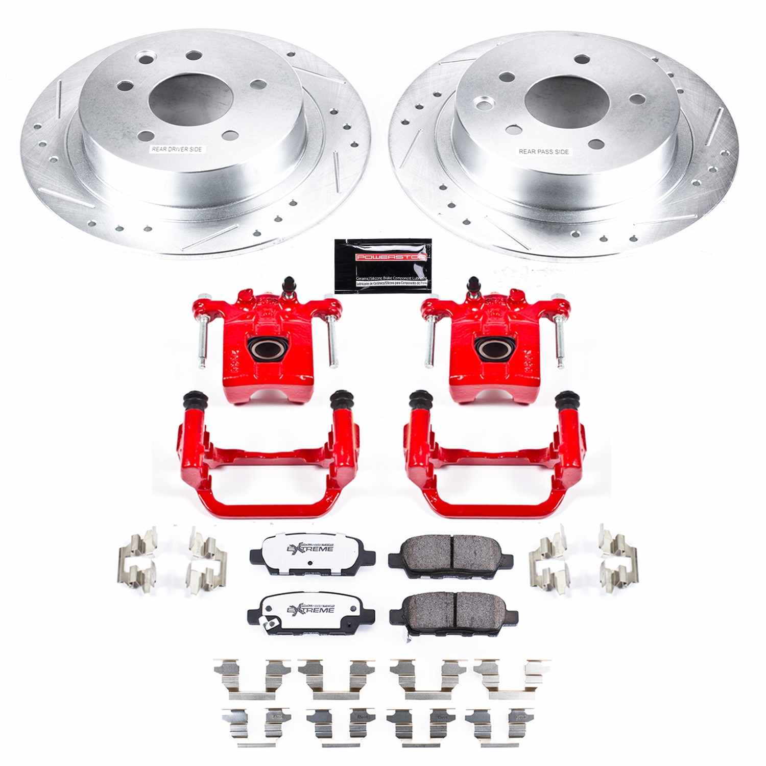 Power Stop 07-10 Nissan Altima Rear Z23 Evolution Sport Brake Kit w/Calipers