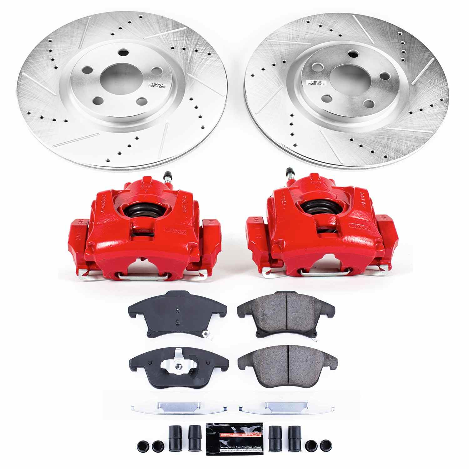 Power Stop 17-19 Lincoln MKZ Front Z23 Evolution Sport Brake Kit w/Calipers
