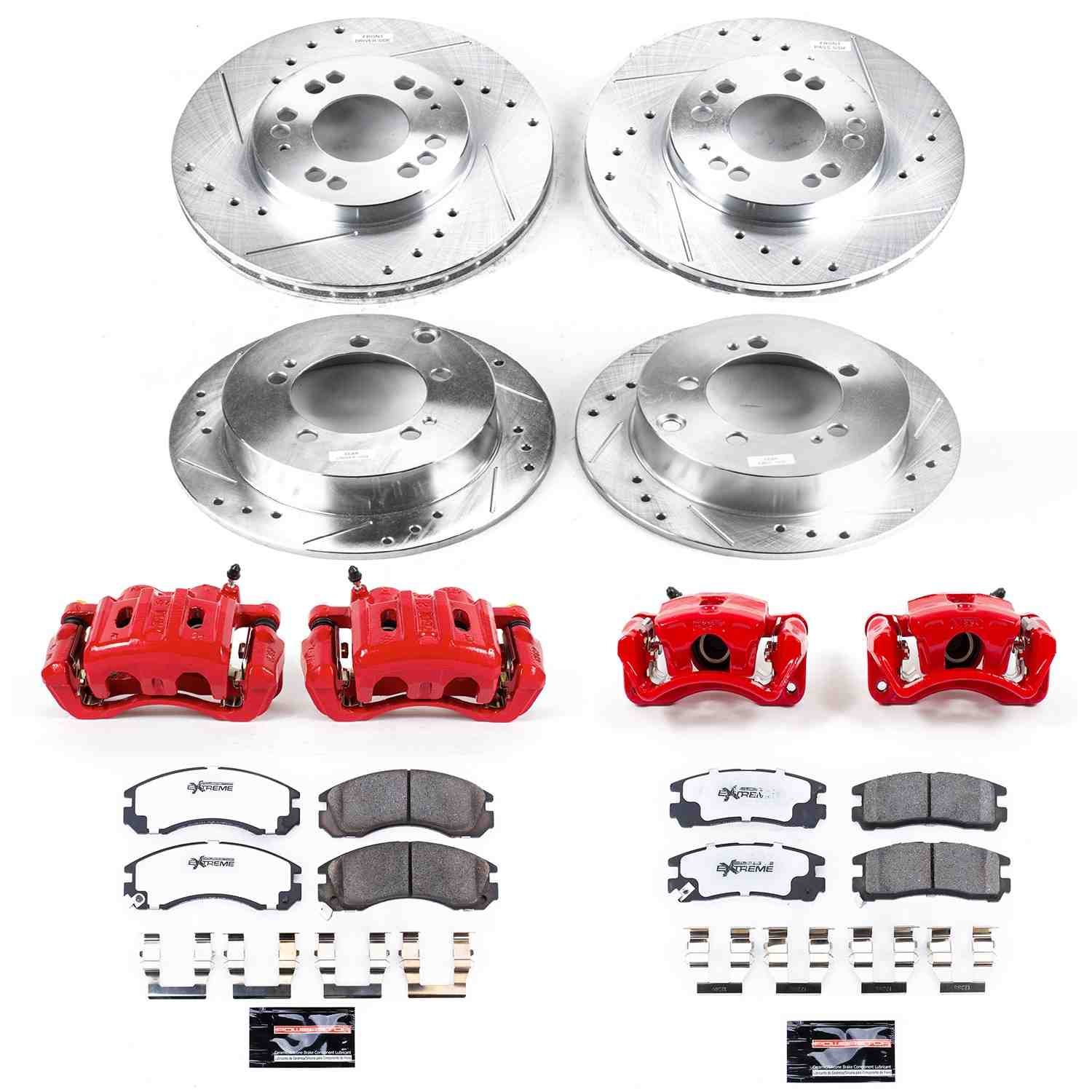 Power Stop 95-97 Eagle Talon Front & Rear Z26 Street Warrior Brake Kit w/Calipers